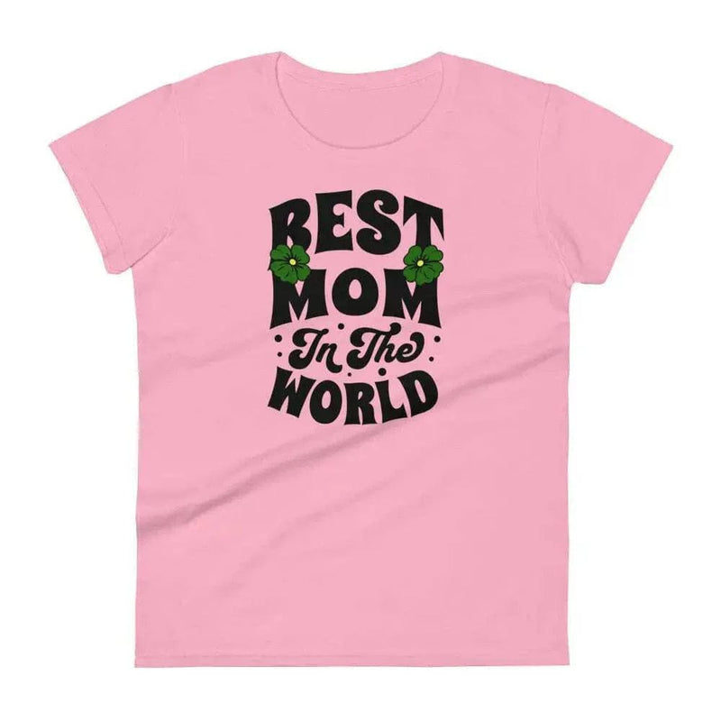 Stylish3Tees.com Charity Pink / S Best Mom Womens short sleeve t-shirt