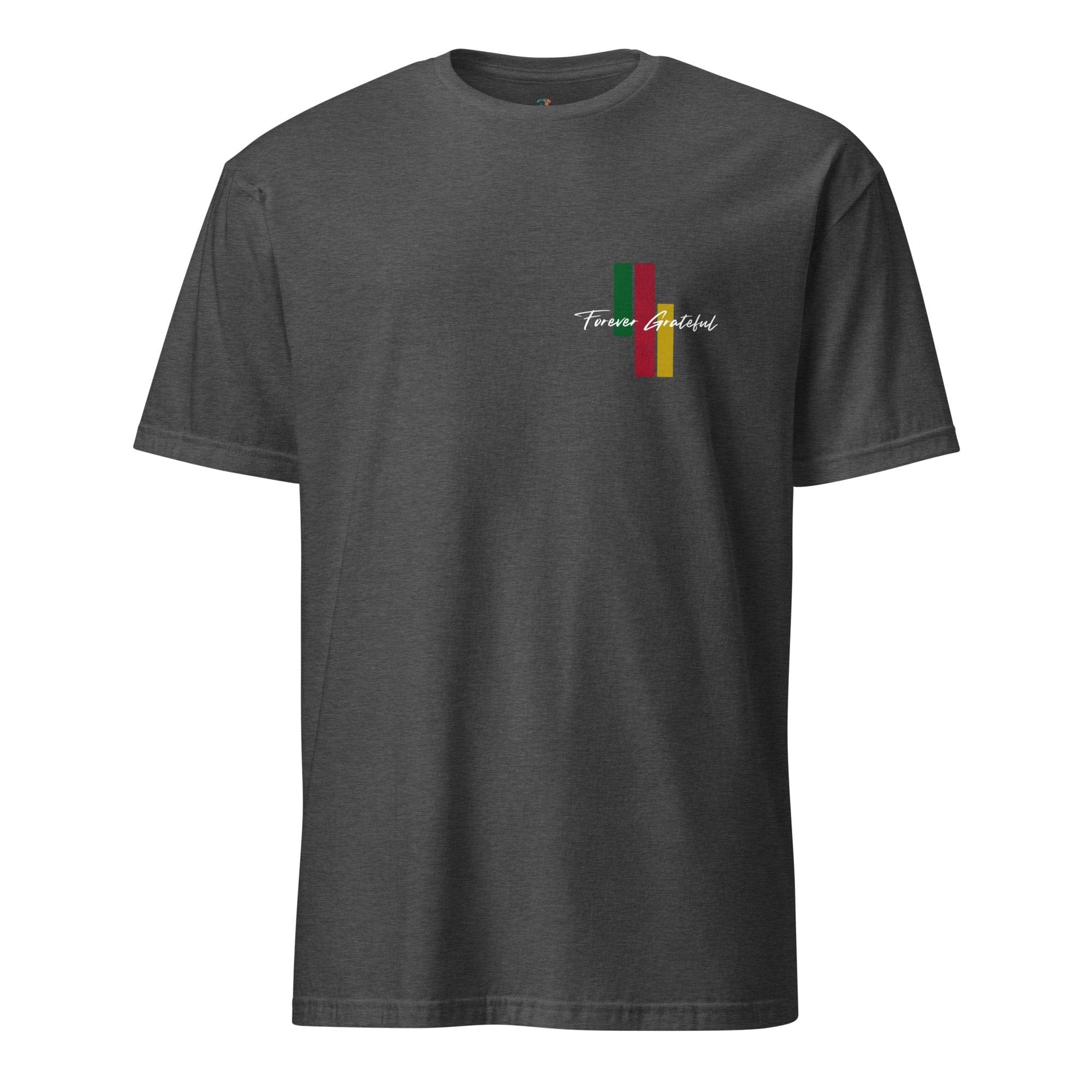 Stylish3Tees.com Dark Heather Grey / S Forever Grateful Short-Sleeve Unisex T-Shirt