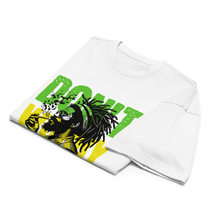 Stylish3Tees.com Don't Worry, Be Happy Men’s Box Tee