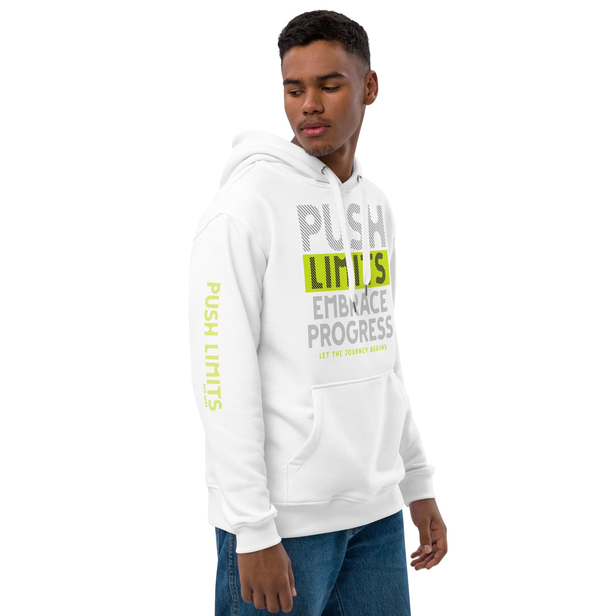 Stylish3Tees.com Embrace Progress Premium eco hoodie