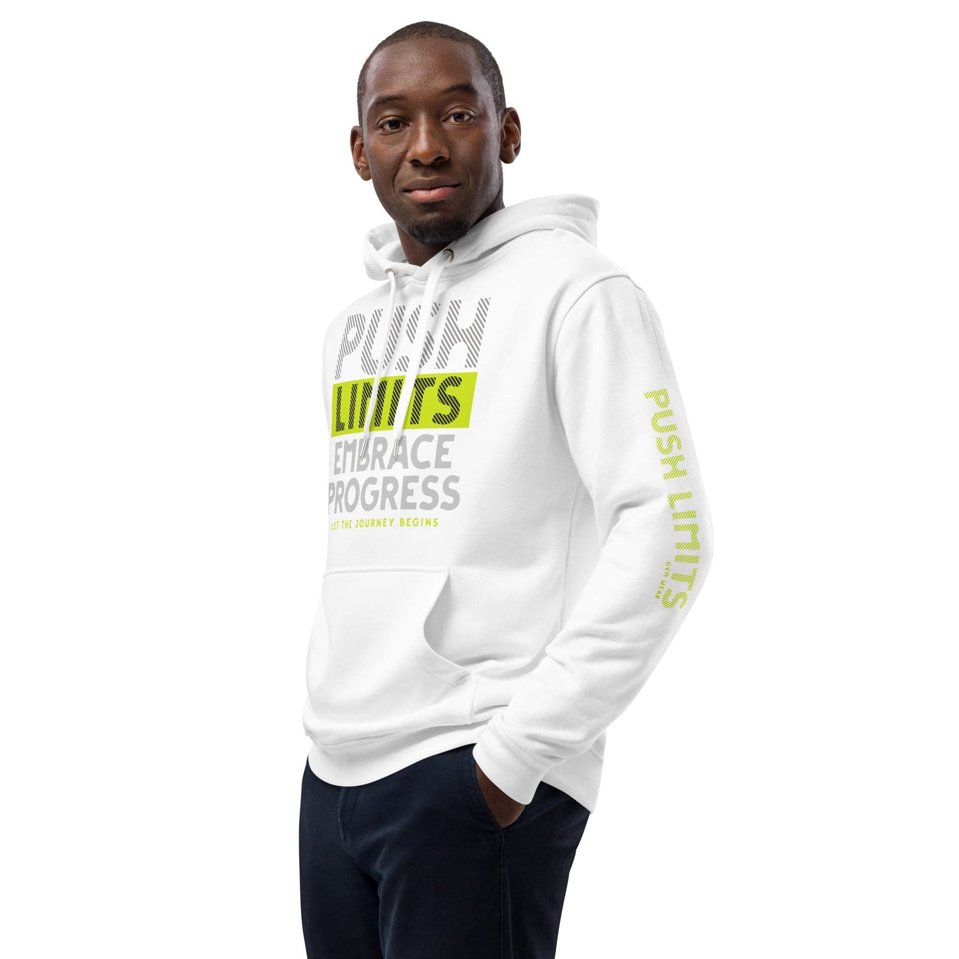 Stylish3Tees.com Embrace Progress Premium eco hoodie