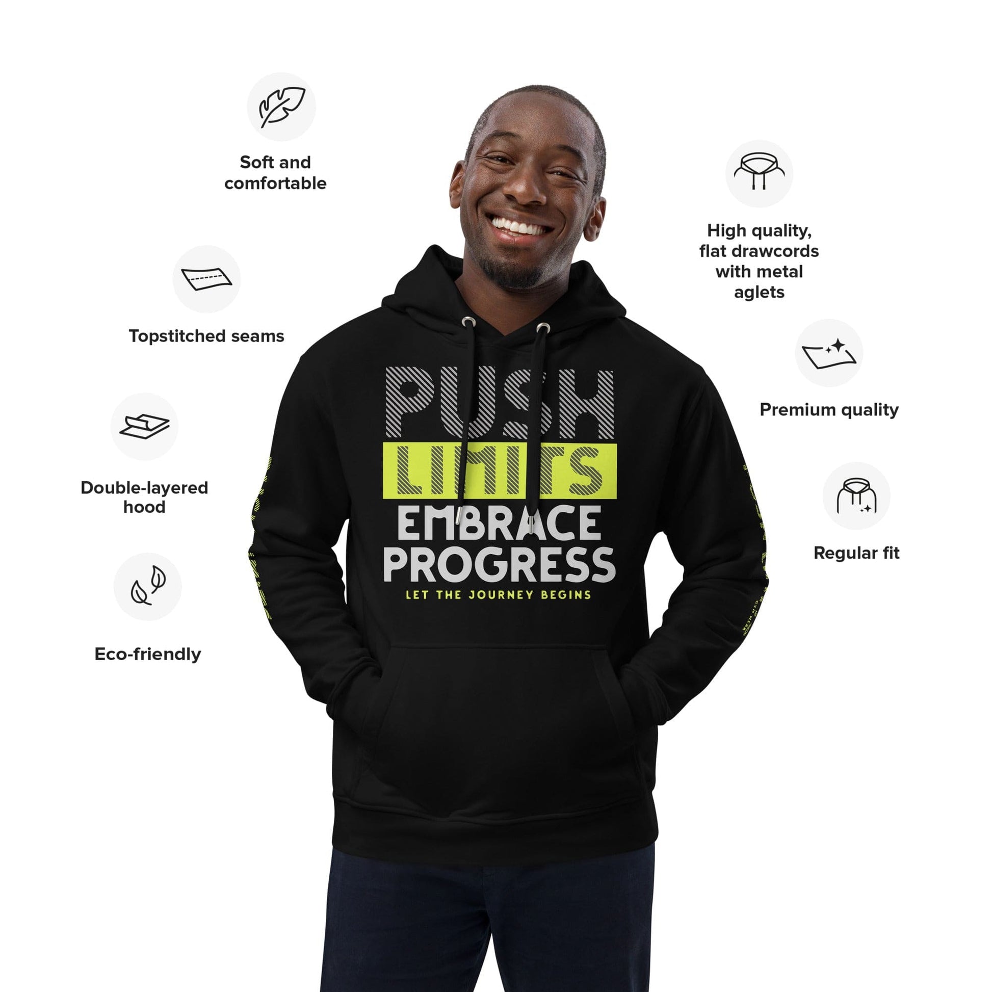 STYLISH3TEES.COM Embrace Progress Premium eco hoodie