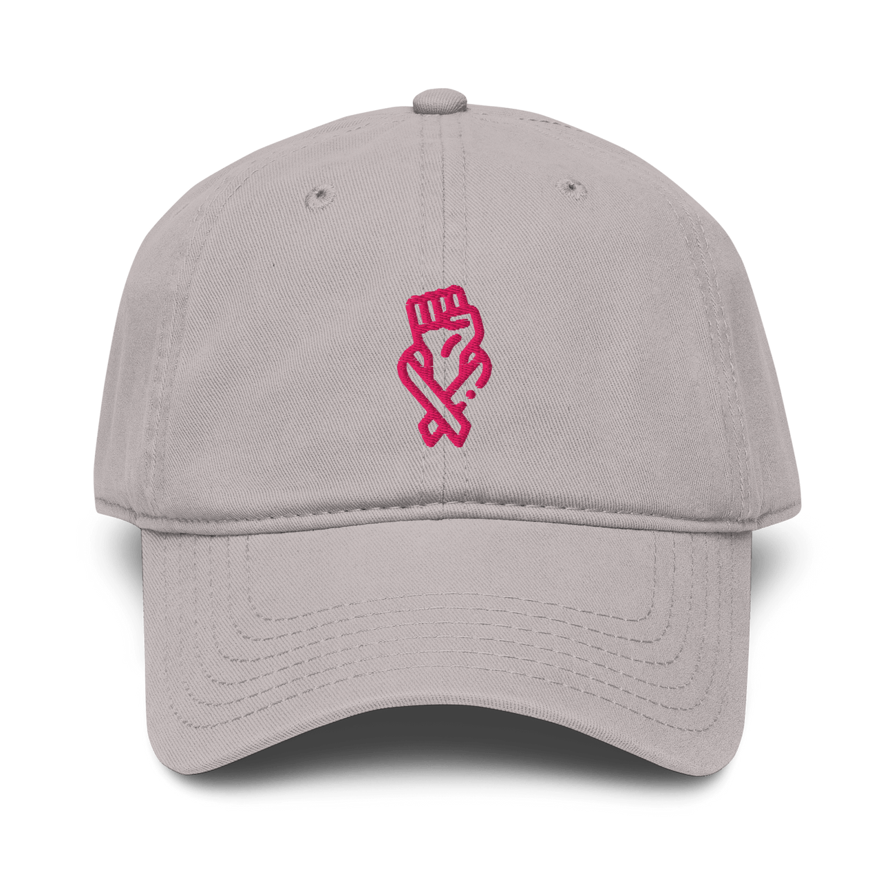 Stylish3Tees.com Gray Her Fight Is Her Fight Garment washed baseball cap