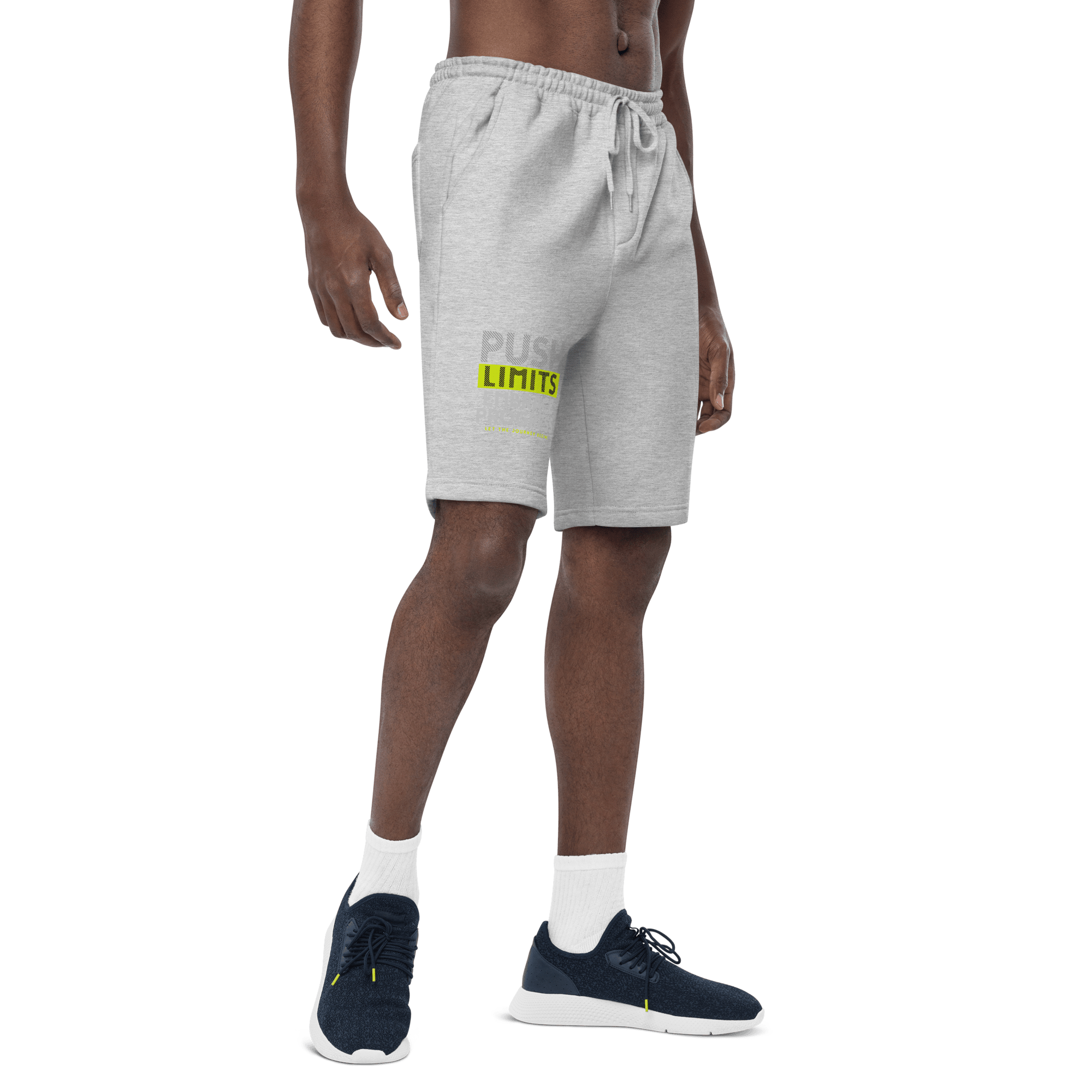 Stylish3Tees.com Heather Grey / S Push Limits Men's fleece shorts