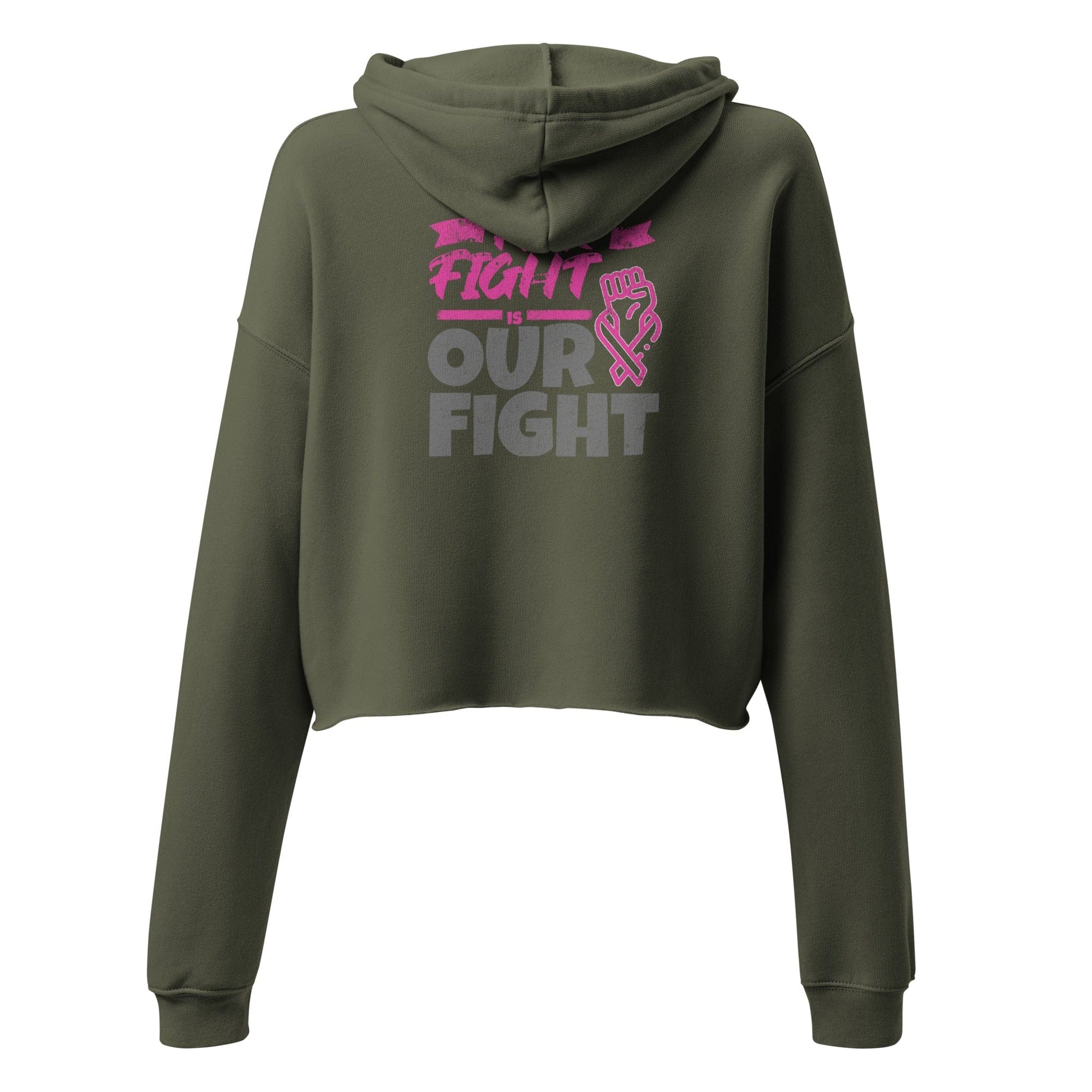 Stylish3Tees.com Her Fight Is Our Fight Crop Hoodie