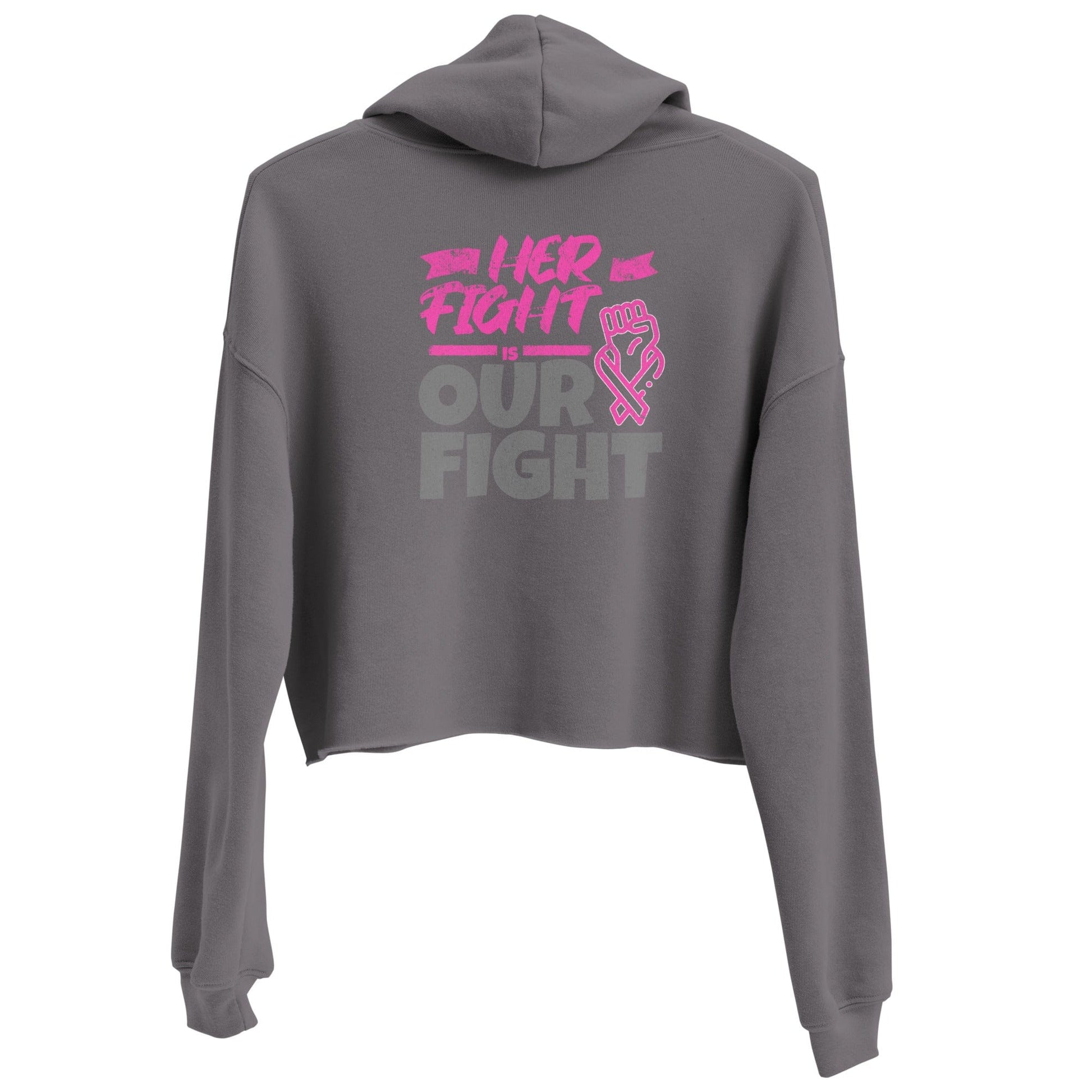 Stylish3Tees.com Her Fight Is Our Fight Crop Hoodie
