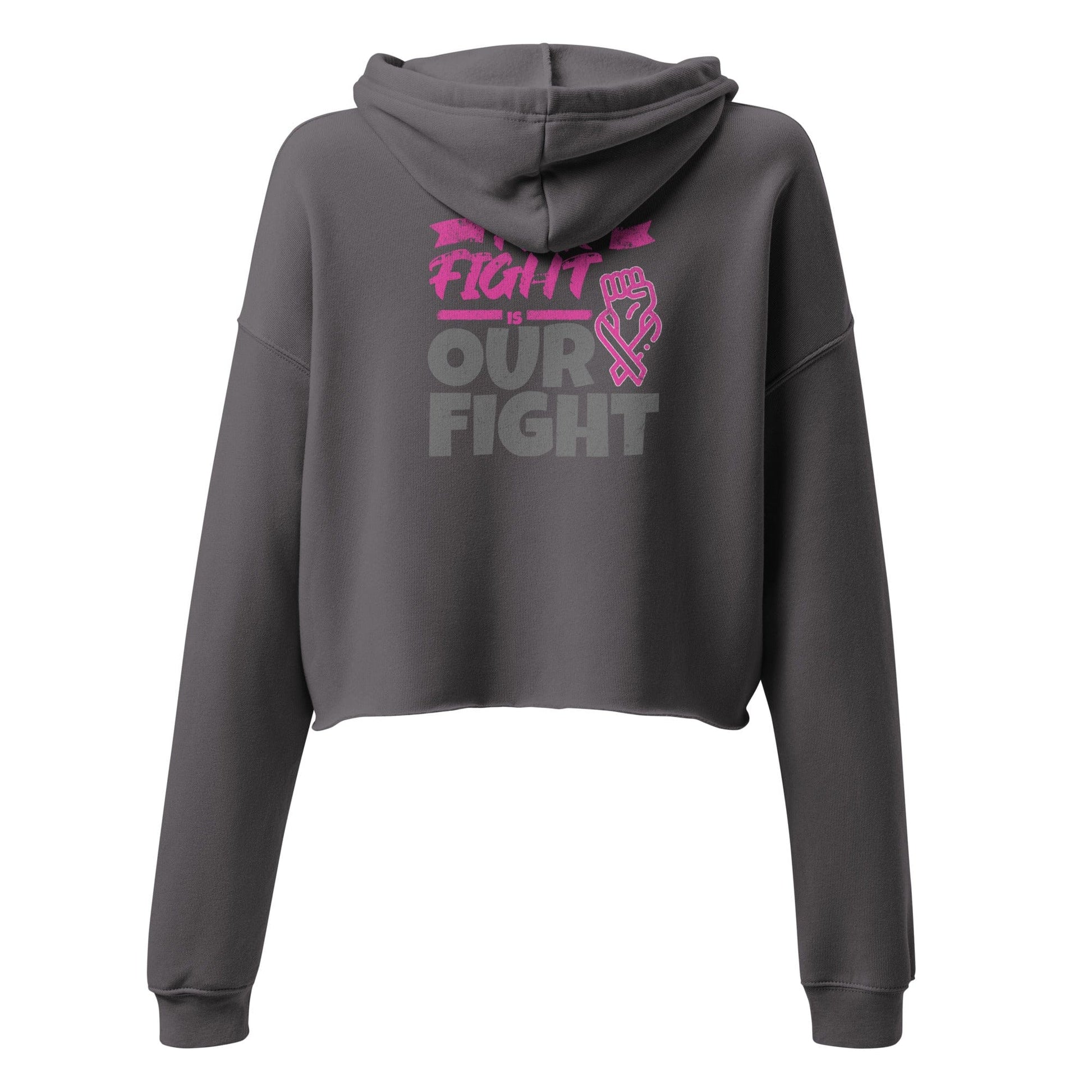 Stylish3Tees.com Her Fight Is Our Fight Crop Hoodie