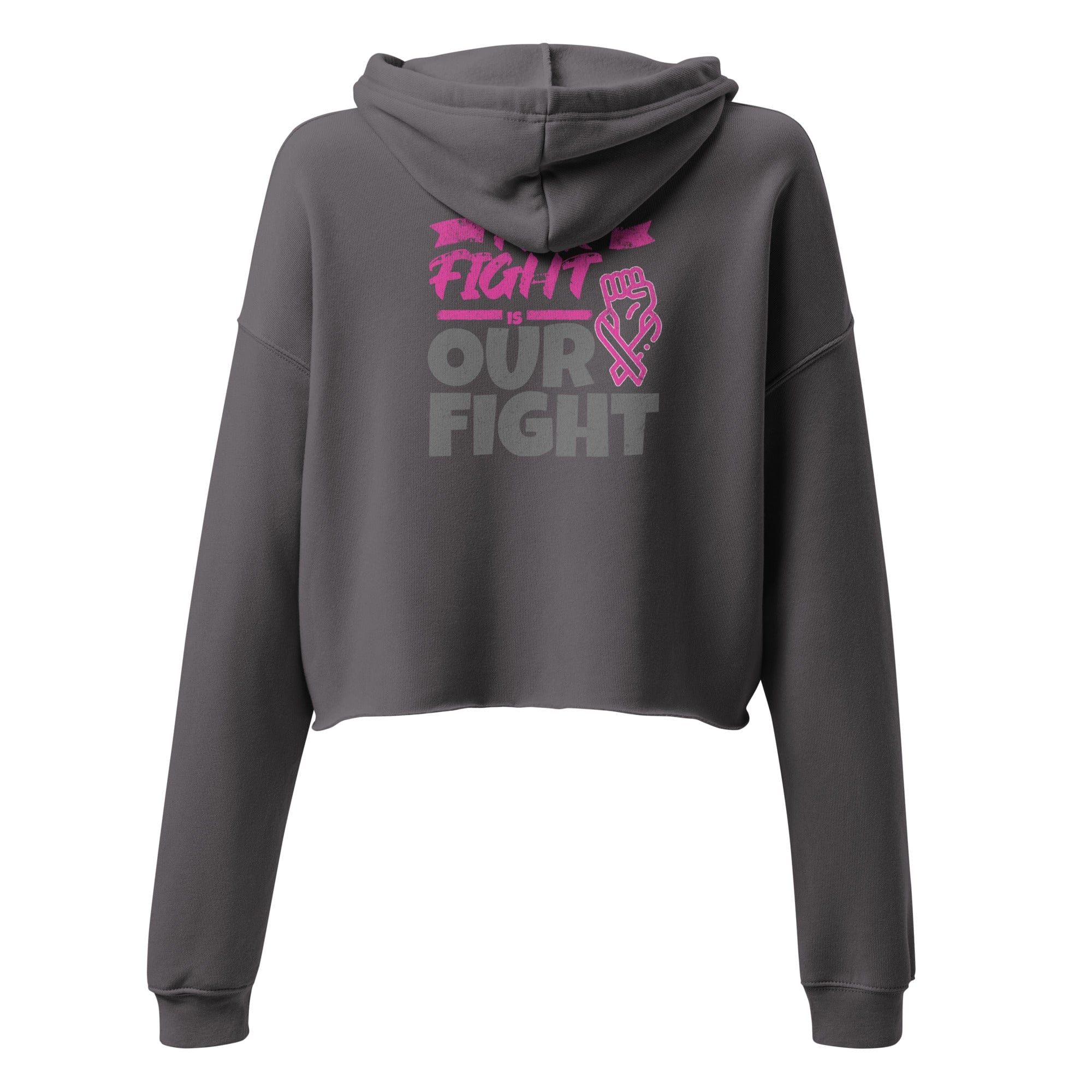 Stylish3Tees.com Her Fight Is Our Fight Crop Hoodie