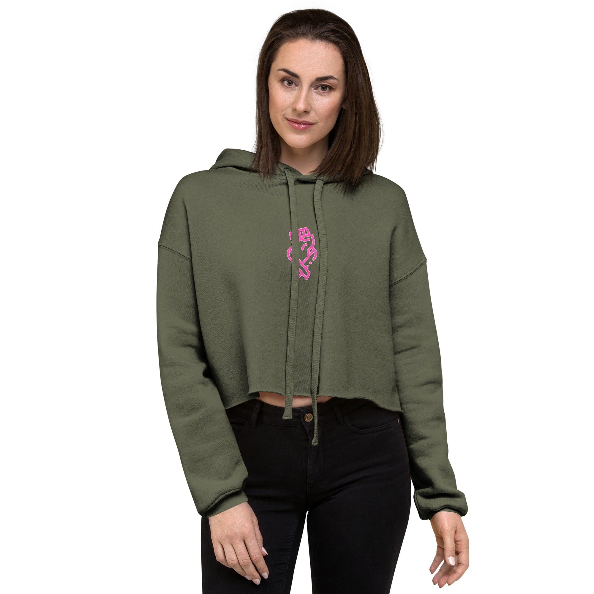 Stylish3Tees.com Her Fight Is Our Fight Crop Hoodie