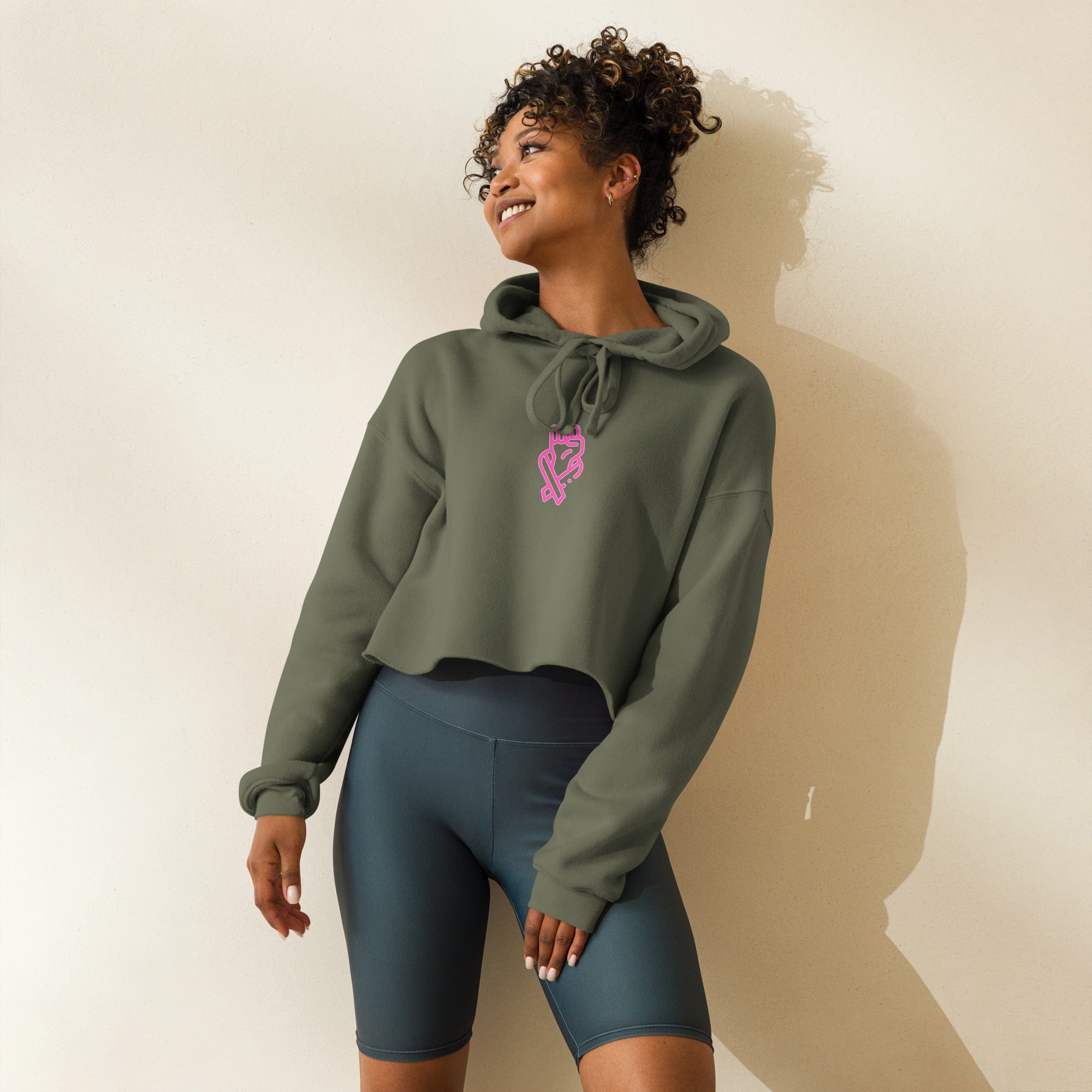 Stylish3Tees.com Her Fight Is Our Fight Crop Hoodie
