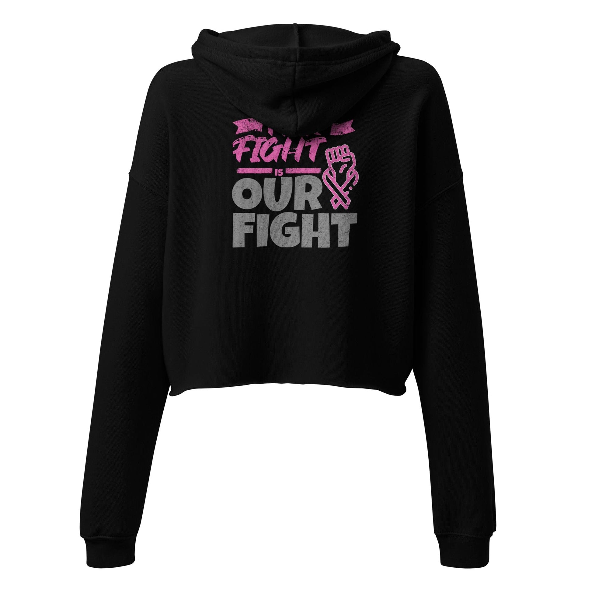 Stylish3Tees.com Her Fight Is Our Fight Crop Hoodie