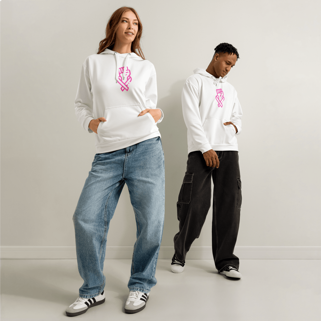 Stylish3Tees.com Her Fight Is Our Fight Unisex cotton hoodie