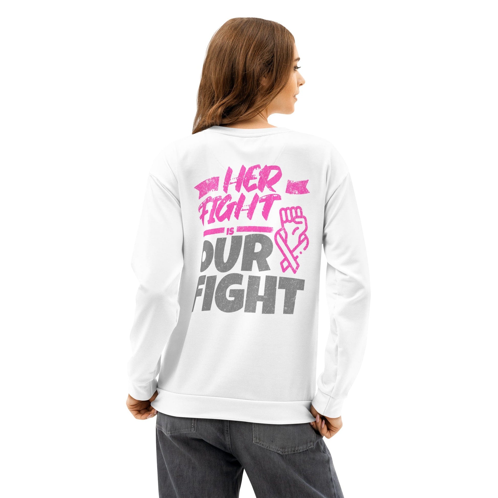 Stylish3Tees.com Her Fight Is Our Fight Unisex cotton sweatshirt
