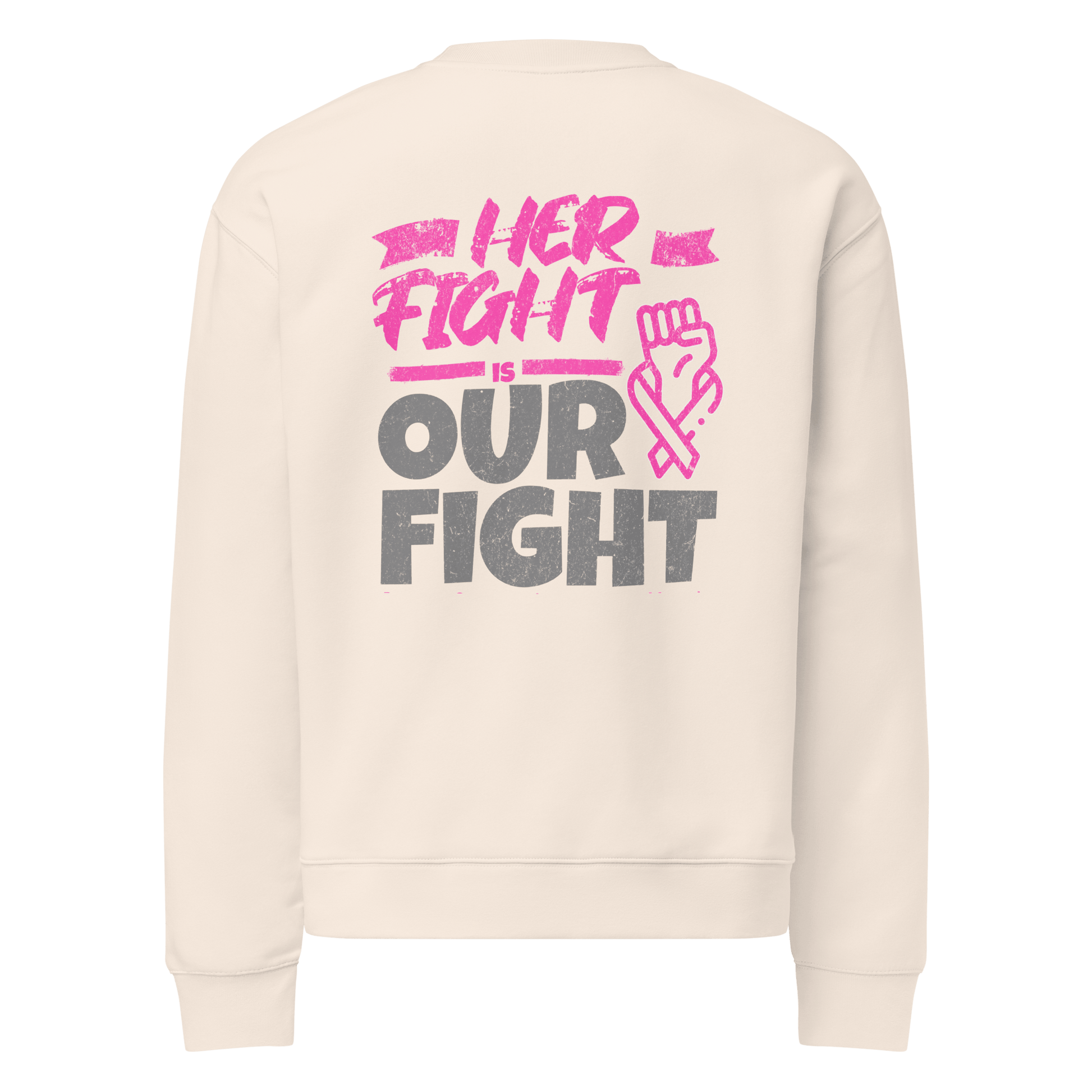 Stylish3Tees.com Her Fight Is Our Fight Unisex relax crew neck sweatshirt