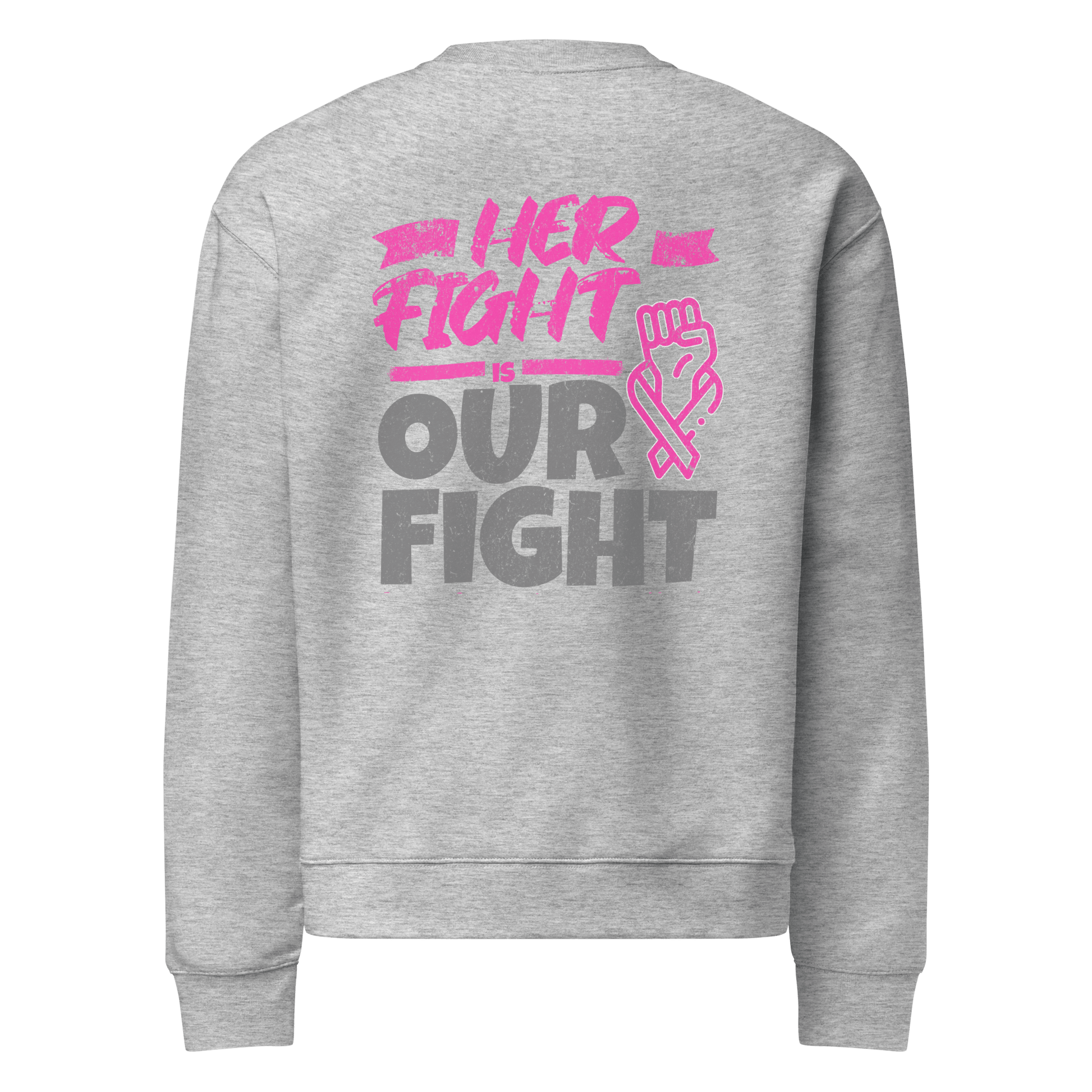 Stylish3Tees.com Her Fight Is Our Fight Unisex relax crew neck sweatshirt