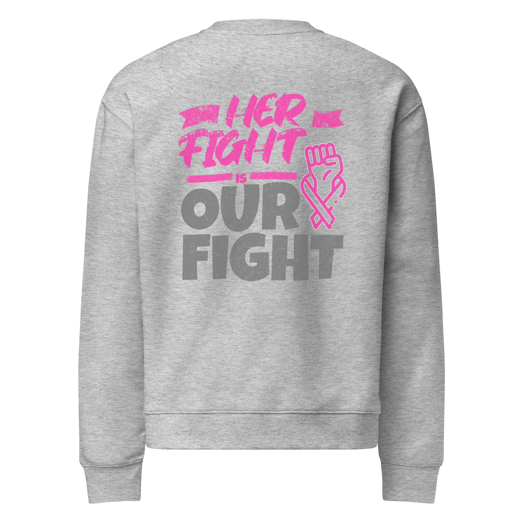 Stylish3Tees.com Her Fight Is Our Fight Unisex relax crew neck sweatshirt