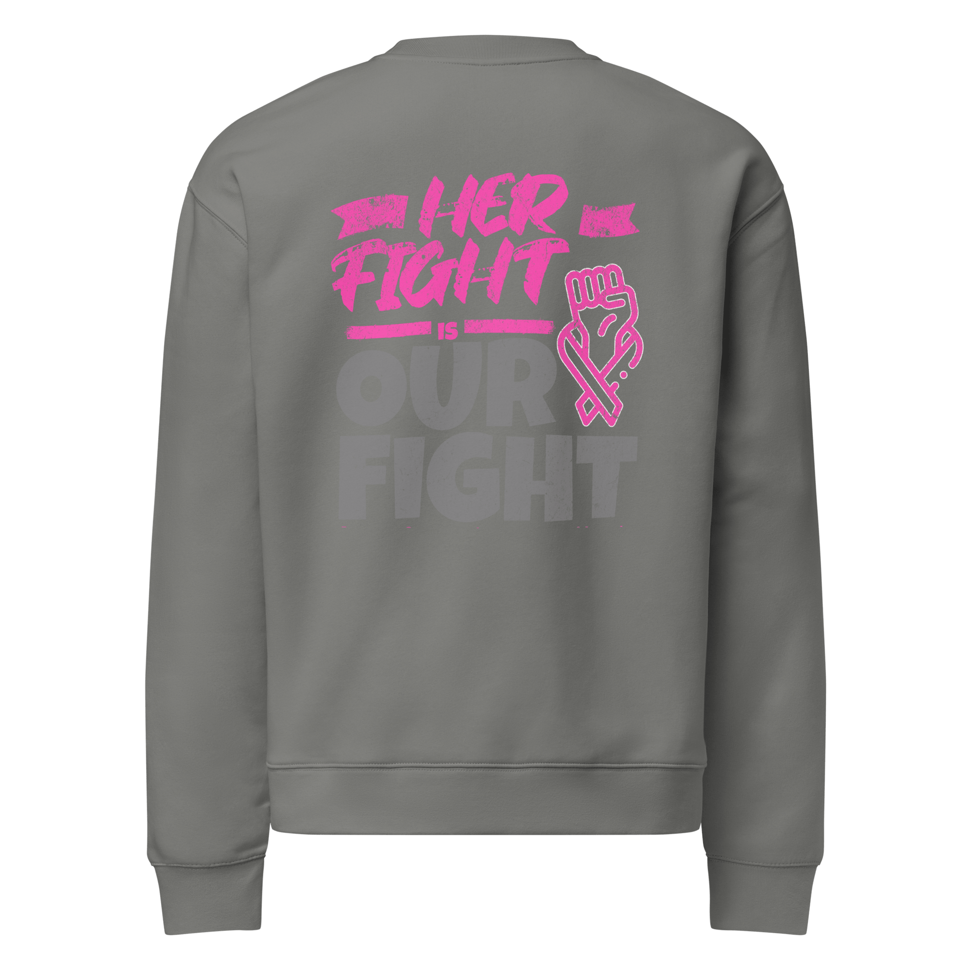 Stylish3Tees.com Her Fight Is Our Fight Unisex relax crew neck sweatshirt