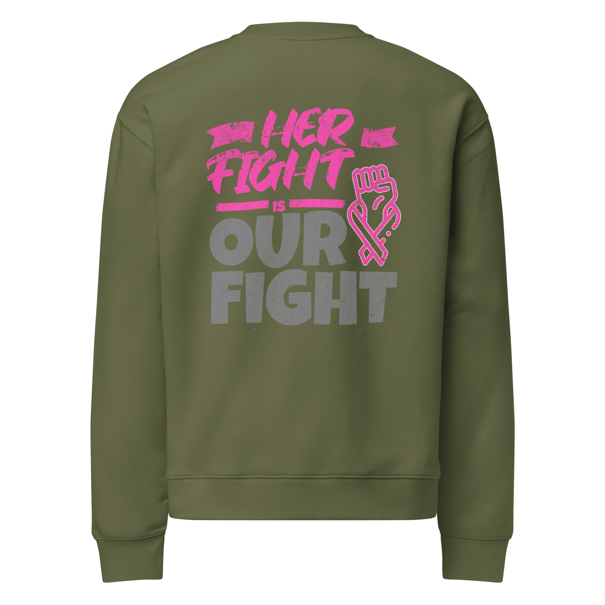 Stylish3Tees.com Her Fight Is Our Fight Unisex relax crew neck sweatshirt