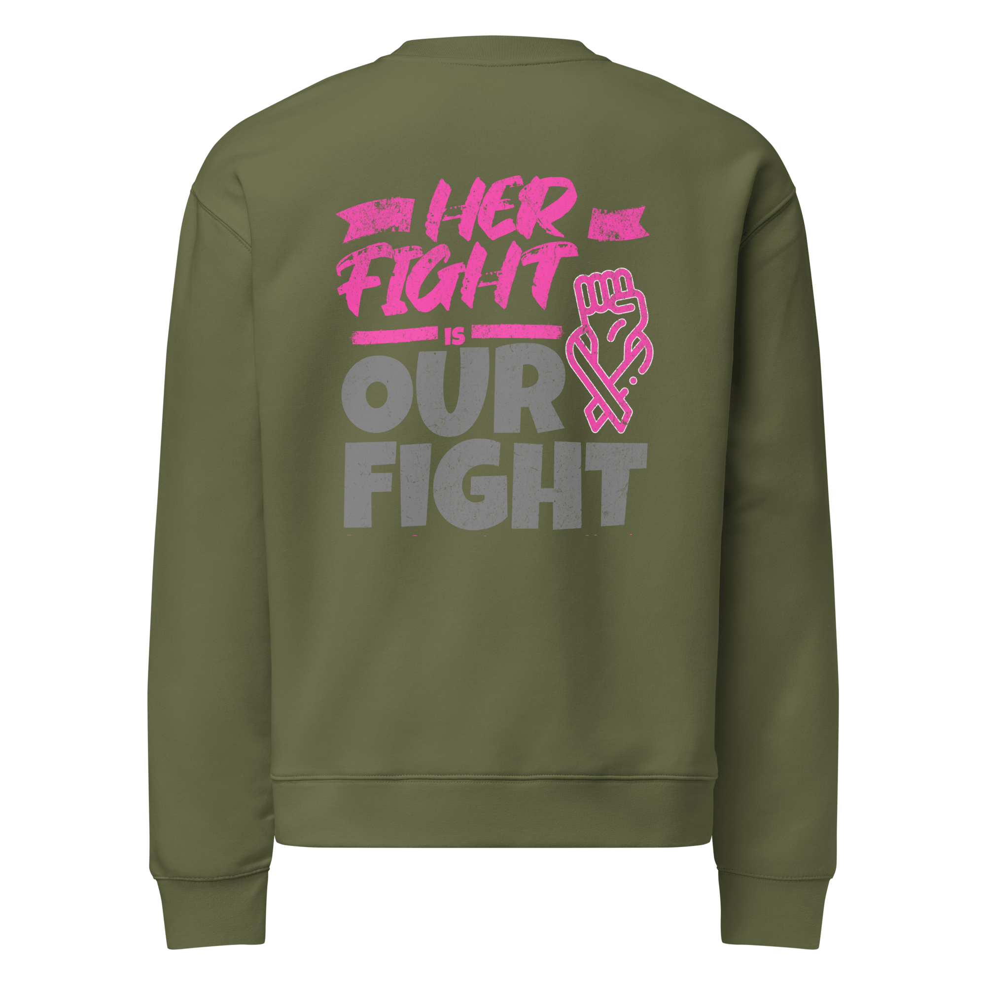 Stylish3Tees.com Her Fight Is Our Fight Unisex relax crew neck sweatshirt