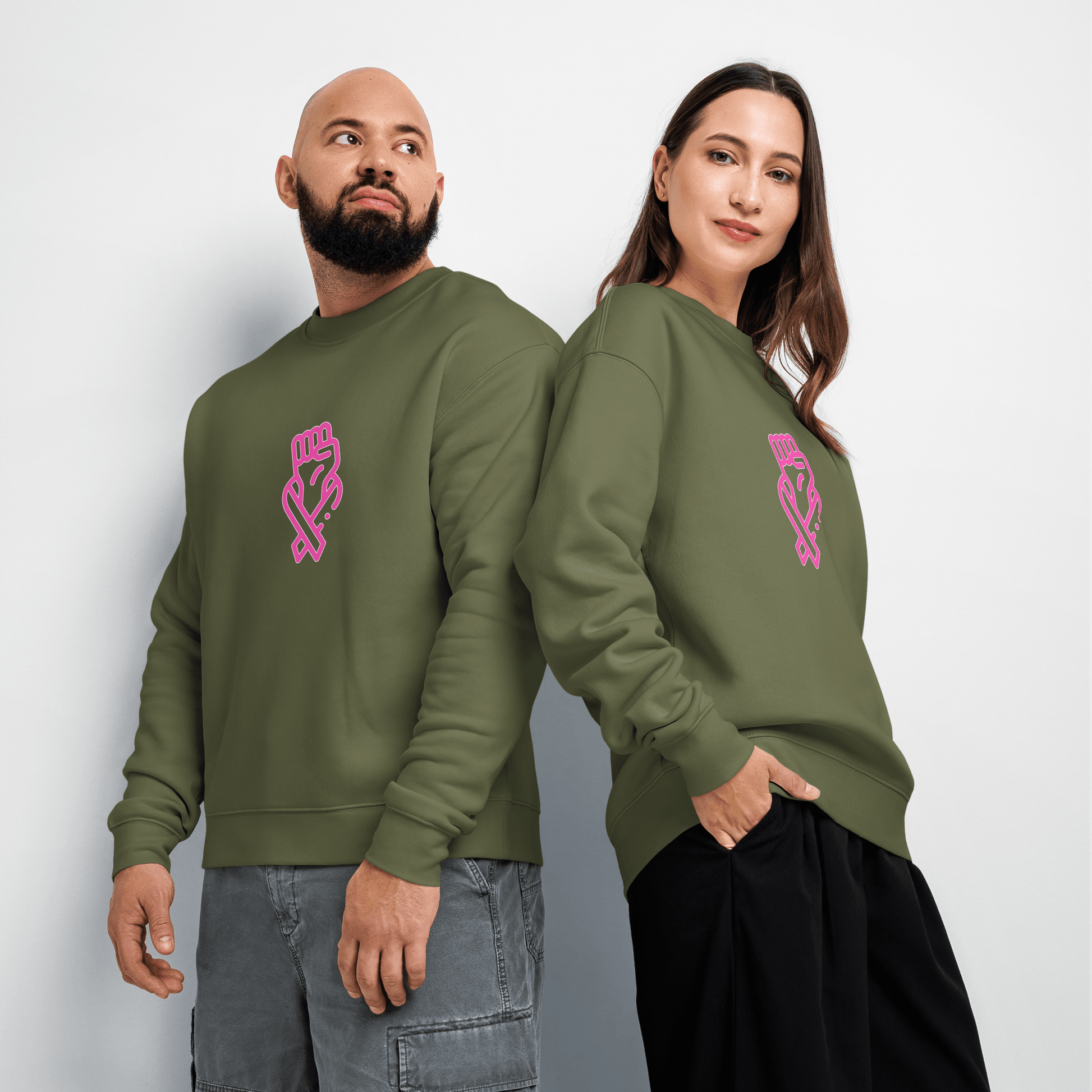 Stylish3Tees.com Her Fight Is Our Fight Unisex relax crew neck sweatshirt