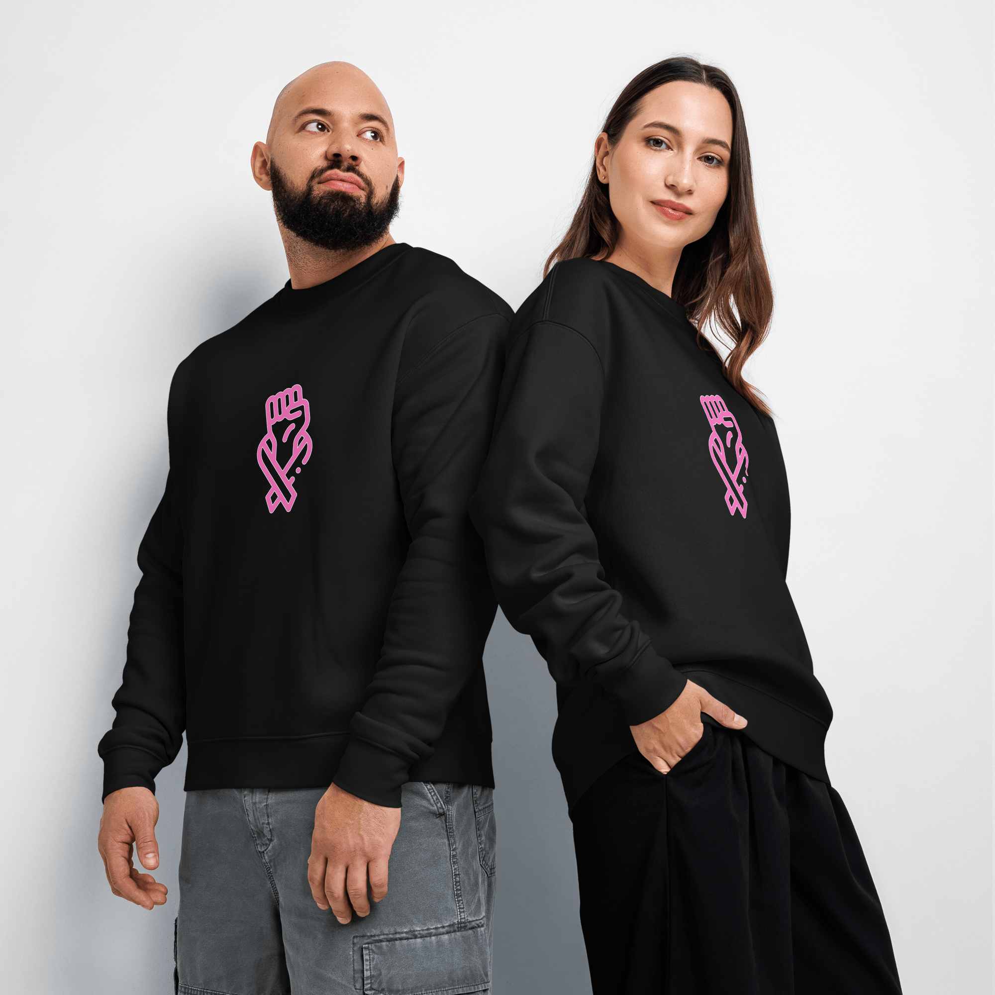 Stylish3Tees.com Her Fight Is Our Fight Unisex relax crew neck sweatshirt