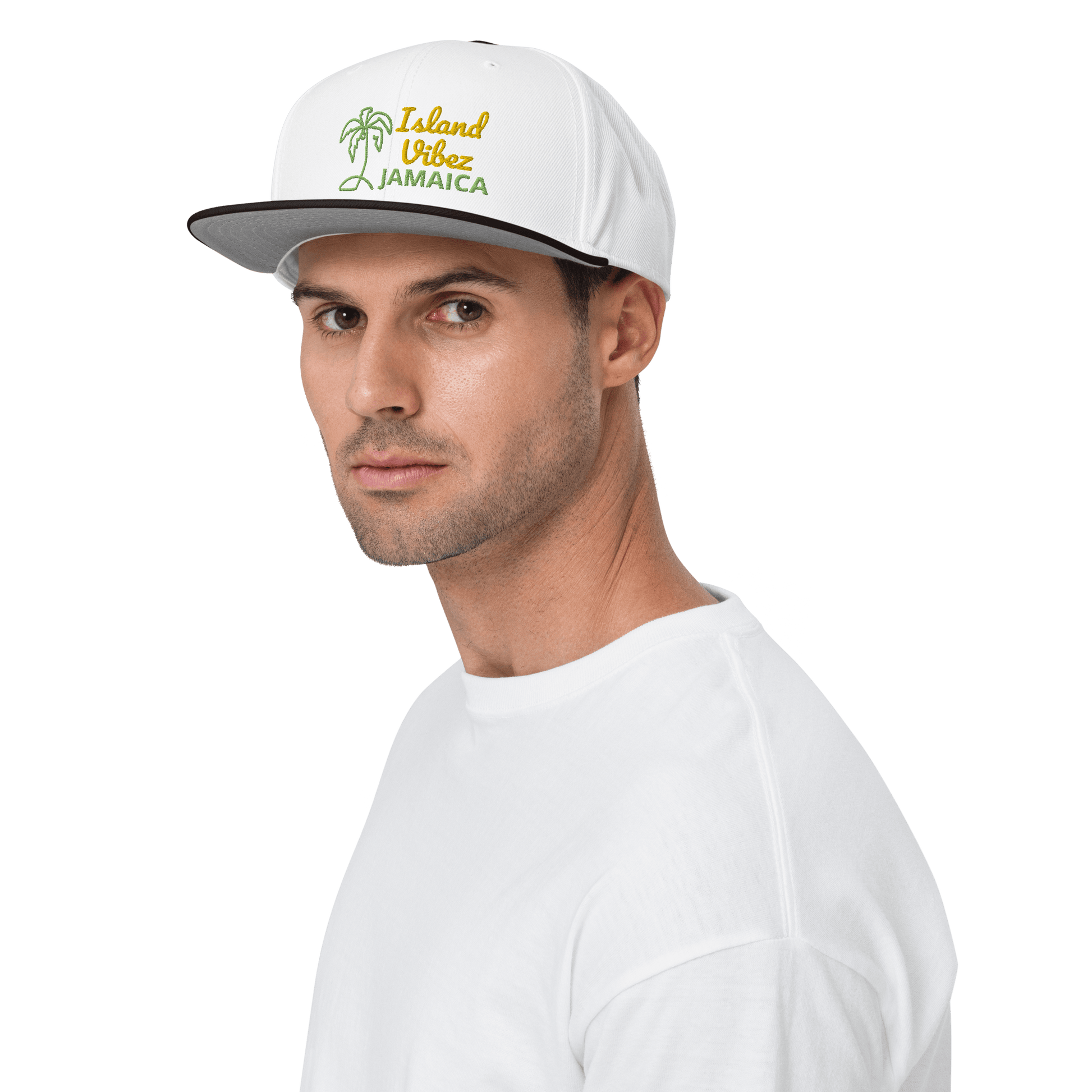 Stylish3Tees.com Island Vibes Jamaica Snapback Hat