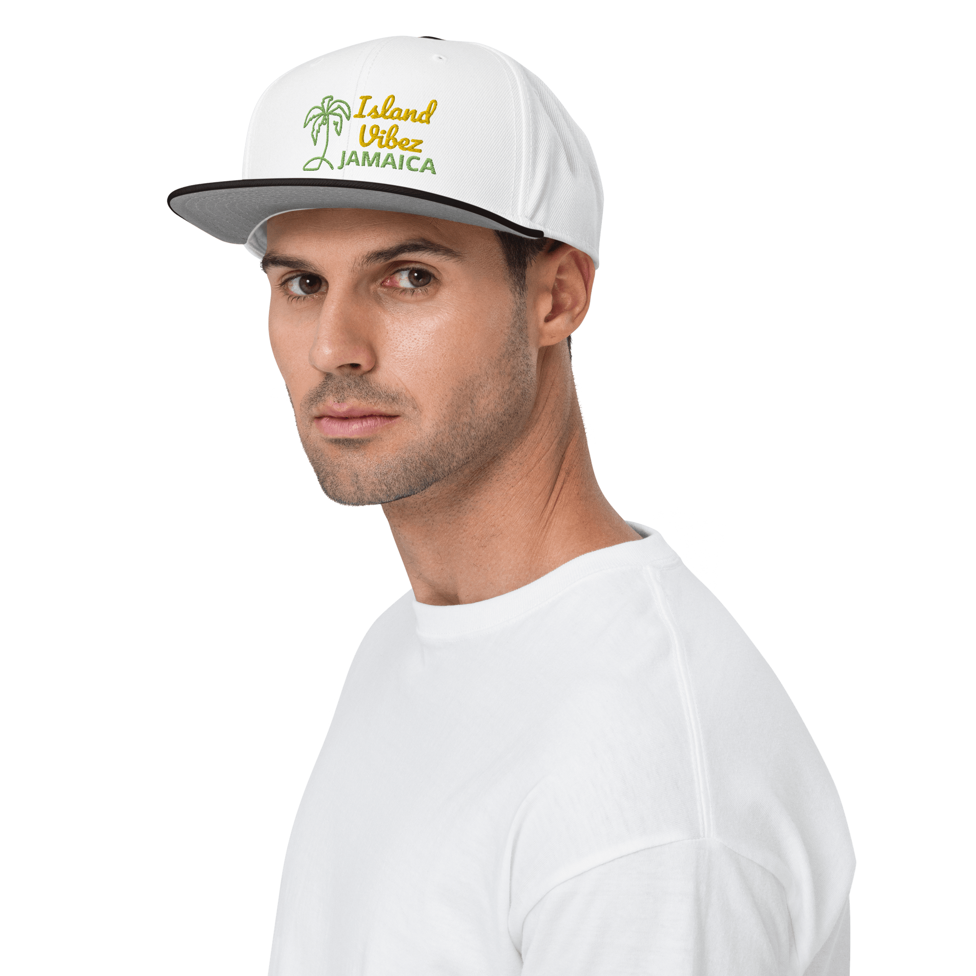 Stylish3Tees.com Island Vibes Jamaica Snapback Hat