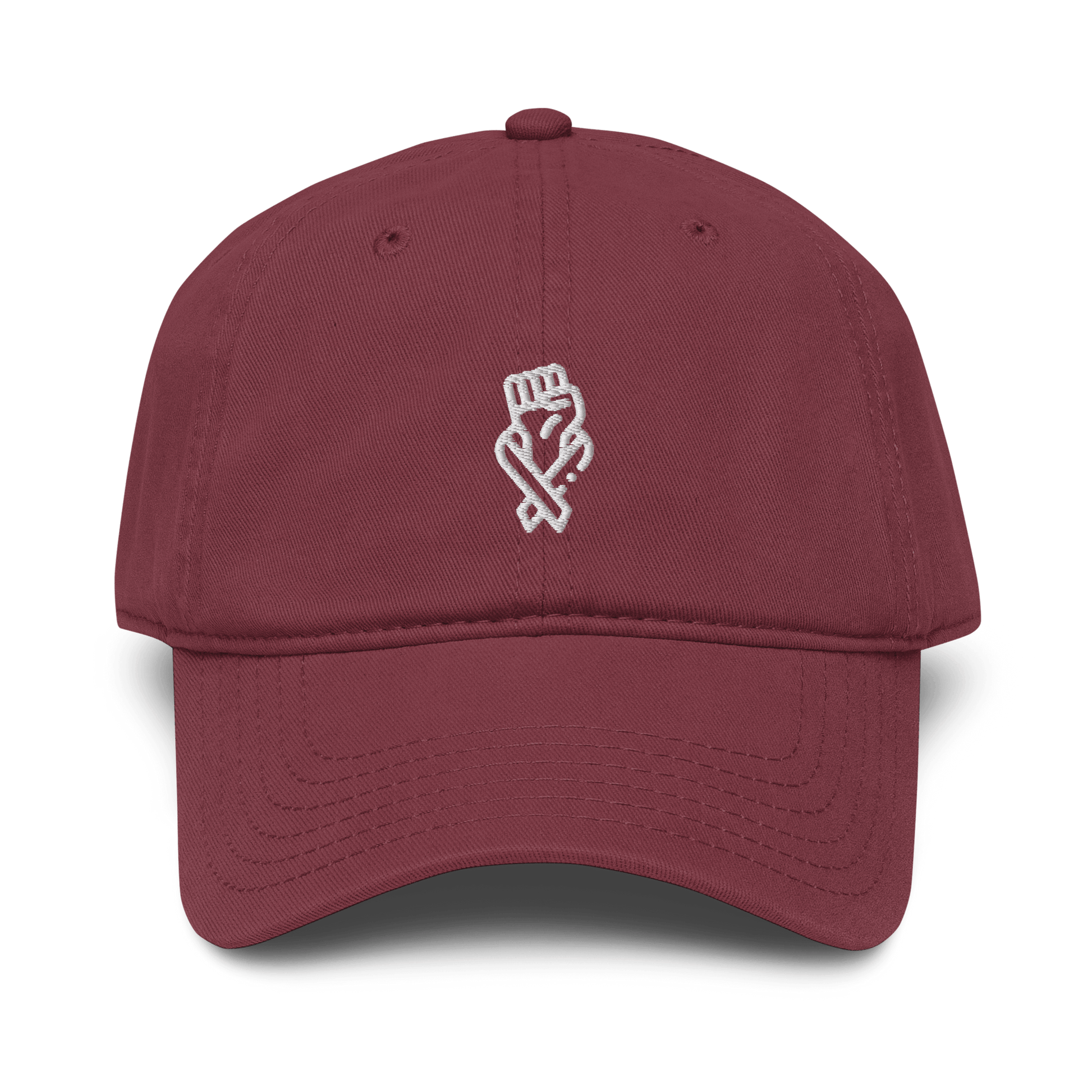 Stylish3Tees.com Maroon Her Fight Is Our Fight Garment washed baseball cap