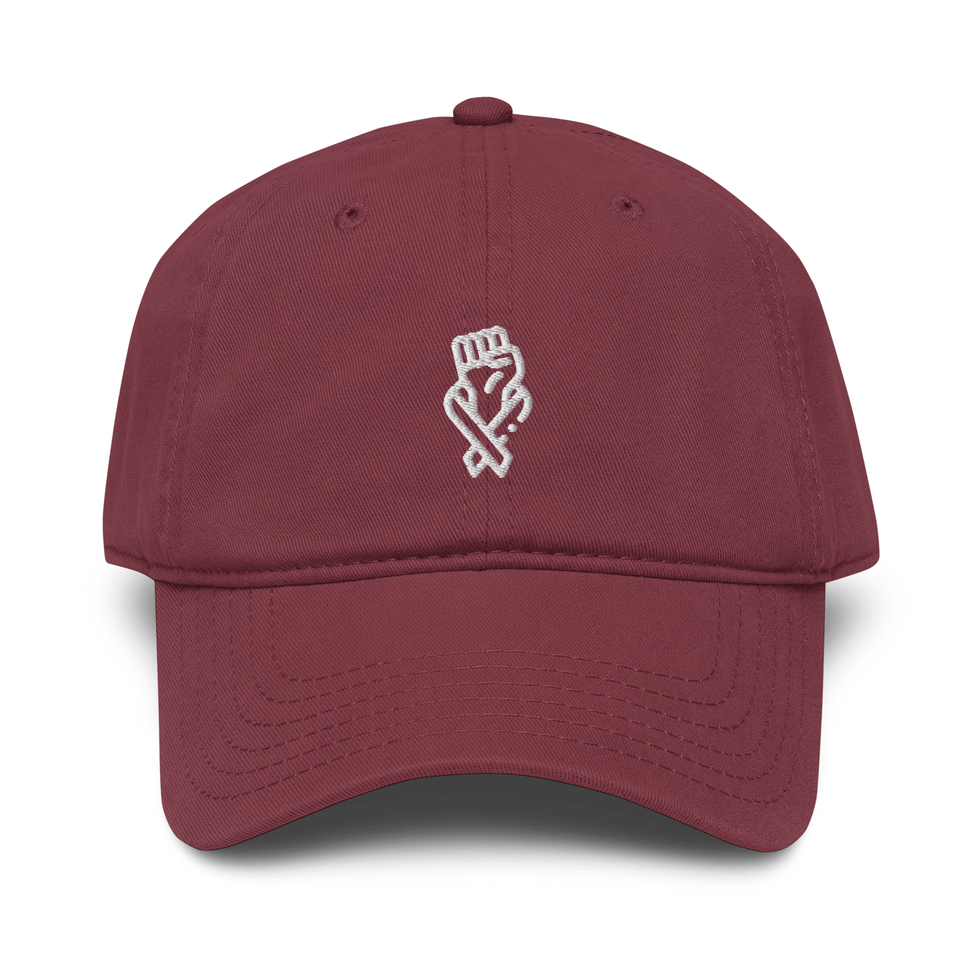 Stylish3Tees.com Maroon Her Fight Is Our Fight Garment washed baseball cap
