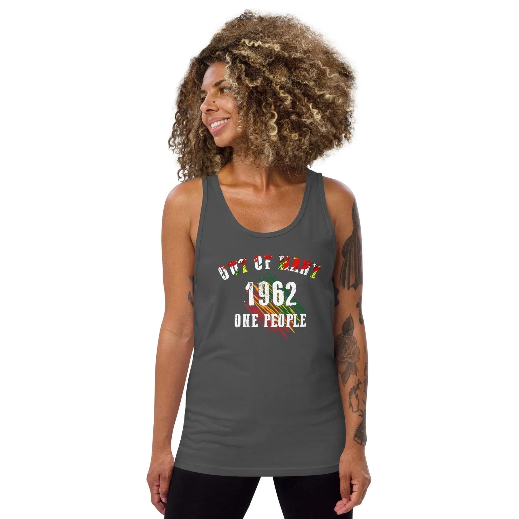 STYLISH3TEES.COM Out Of Many One People Mens tank Top