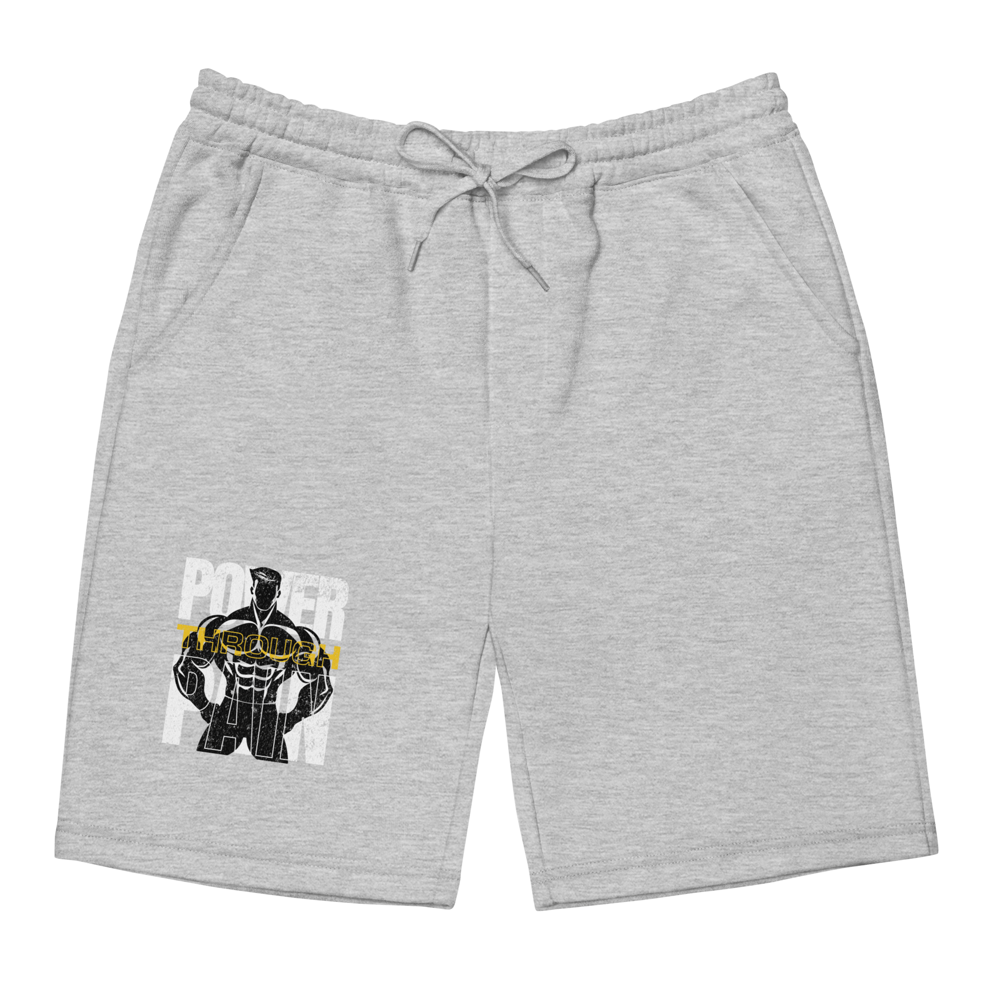 Stylish3Tees.com Power Through Pain Men's fleece shorts