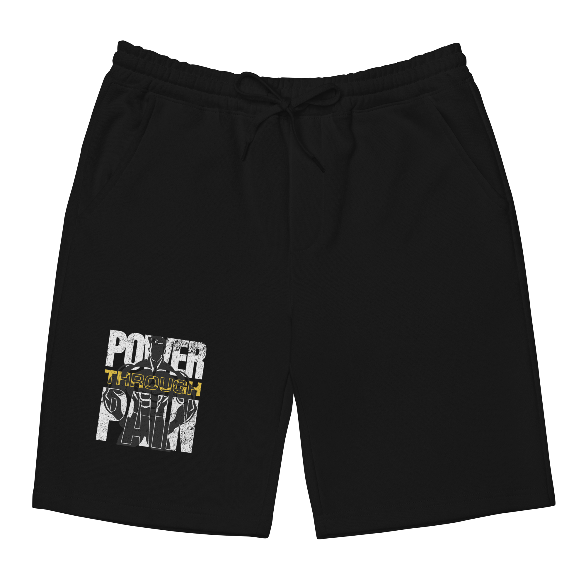 Stylish3Tees.com Power Through Pain Men's fleece shorts