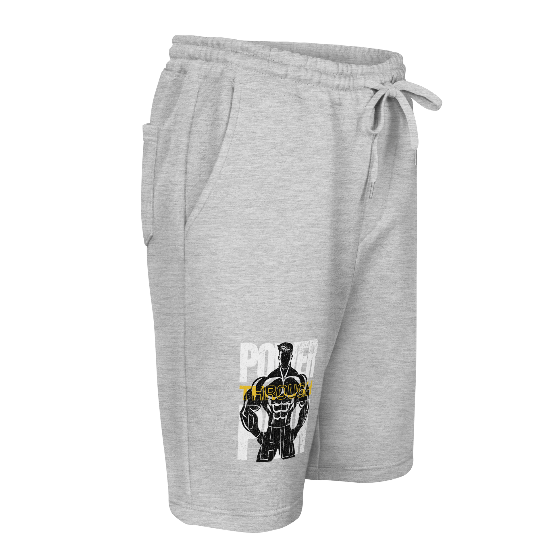 Stylish3Tees.com Power Through Pain Men's fleece shorts