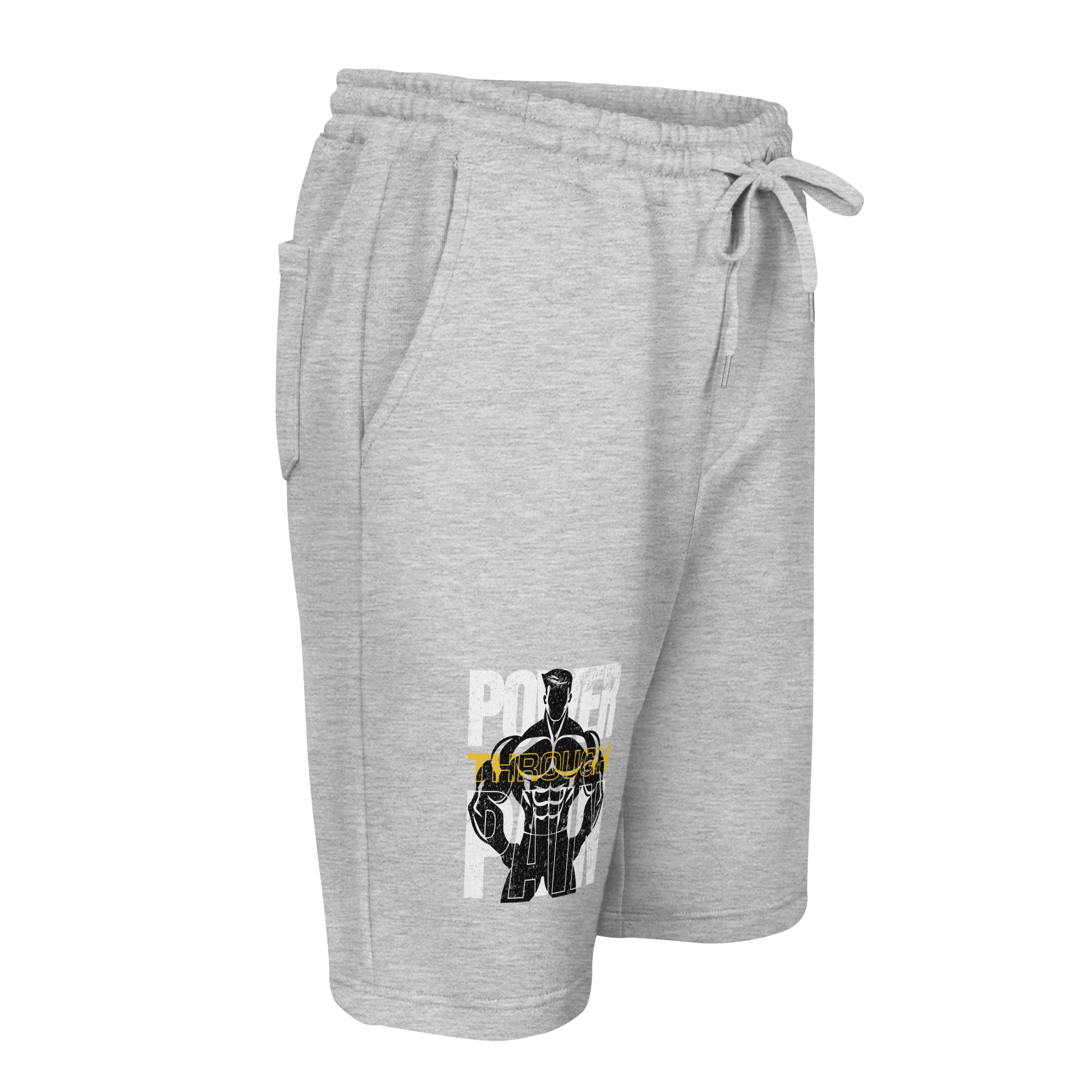Stylish3Tees.com Power Through Pain Men's fleece shorts
