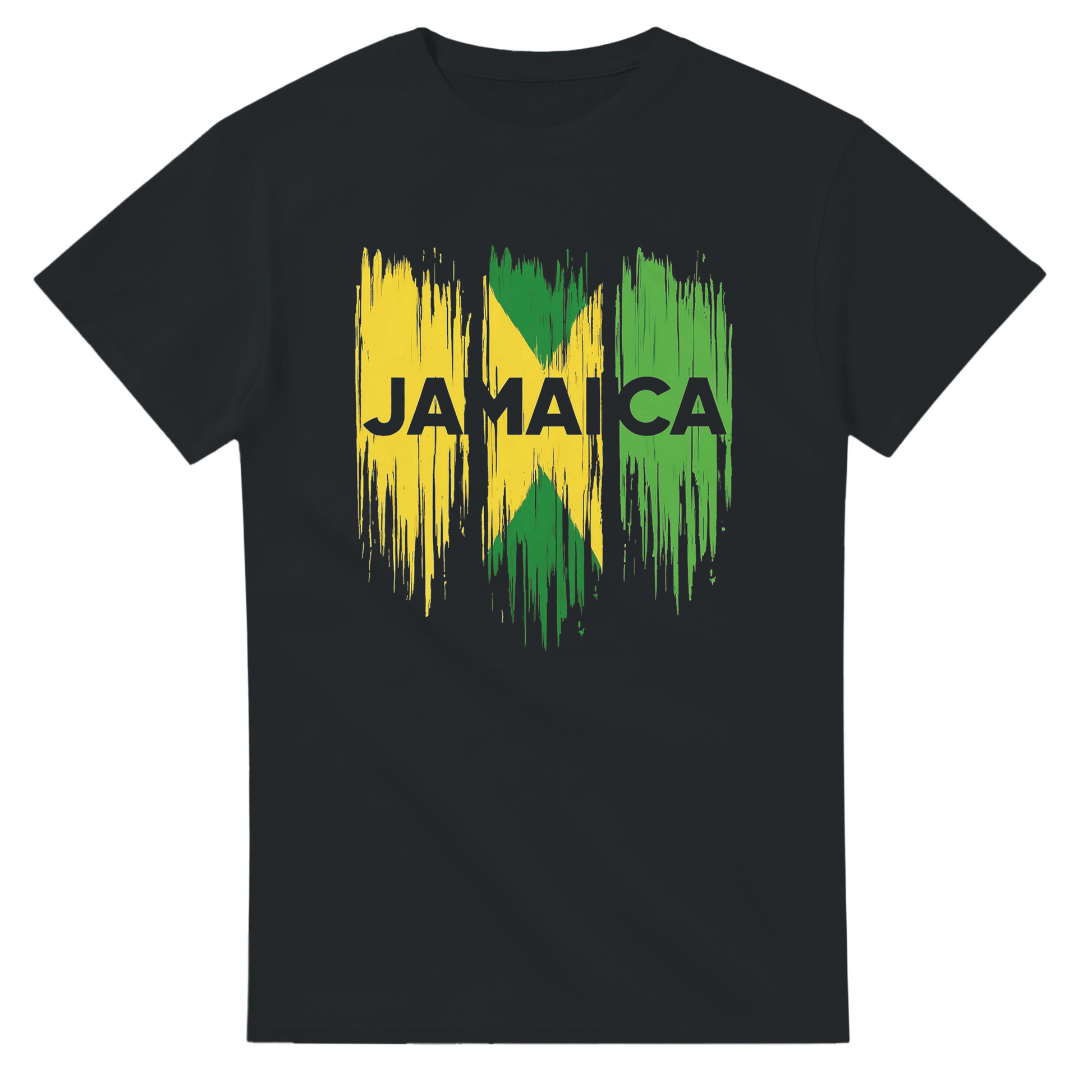Stylish3Tees.com Print Material Black / S Raw Unfiltered Jamaica Heavyweight Unisex Crewneck T-shirt