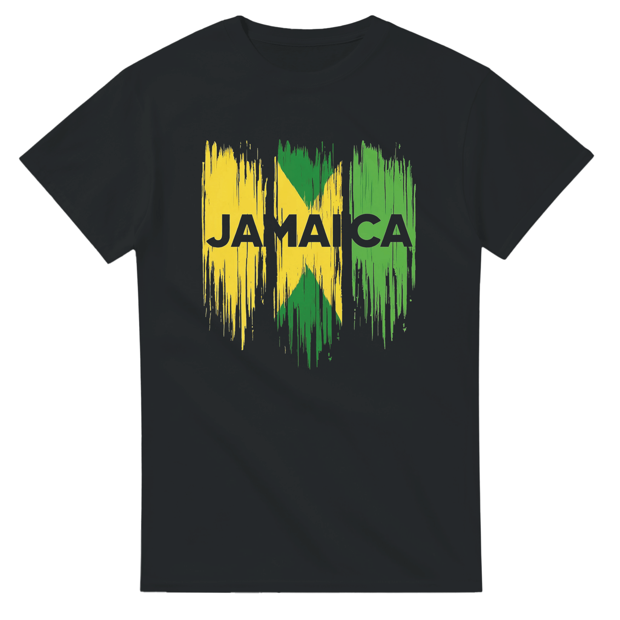 Stylish3Tees.com Print Material Black / S Raw Unfiltered Jamaica Heavyweight Unisex Crewneck T-shirt