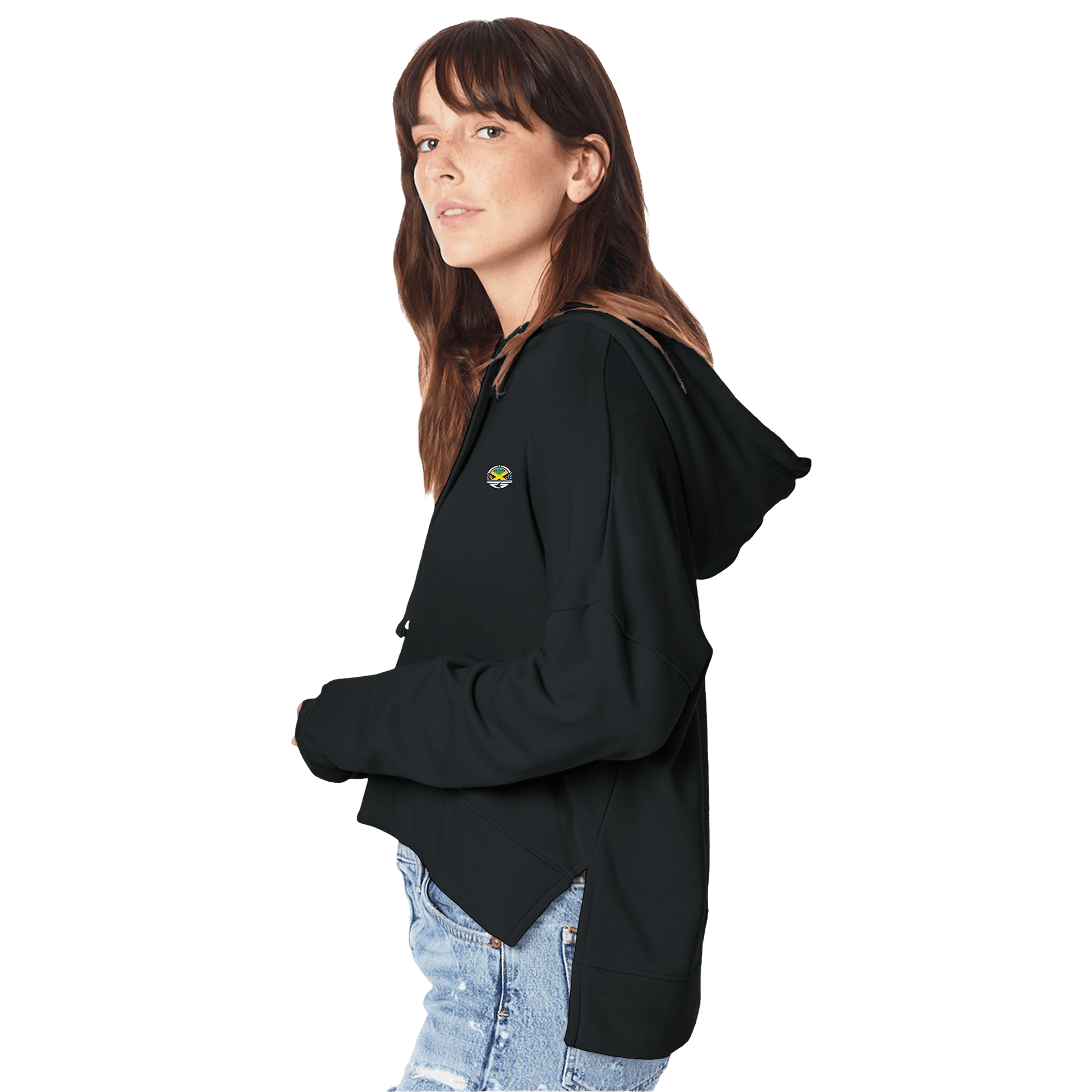 Stylish3Tees.com Print Material Jamaica My DNA Recycled Blend Women's Washed Terry Hoodie | Alternative 9906ZT