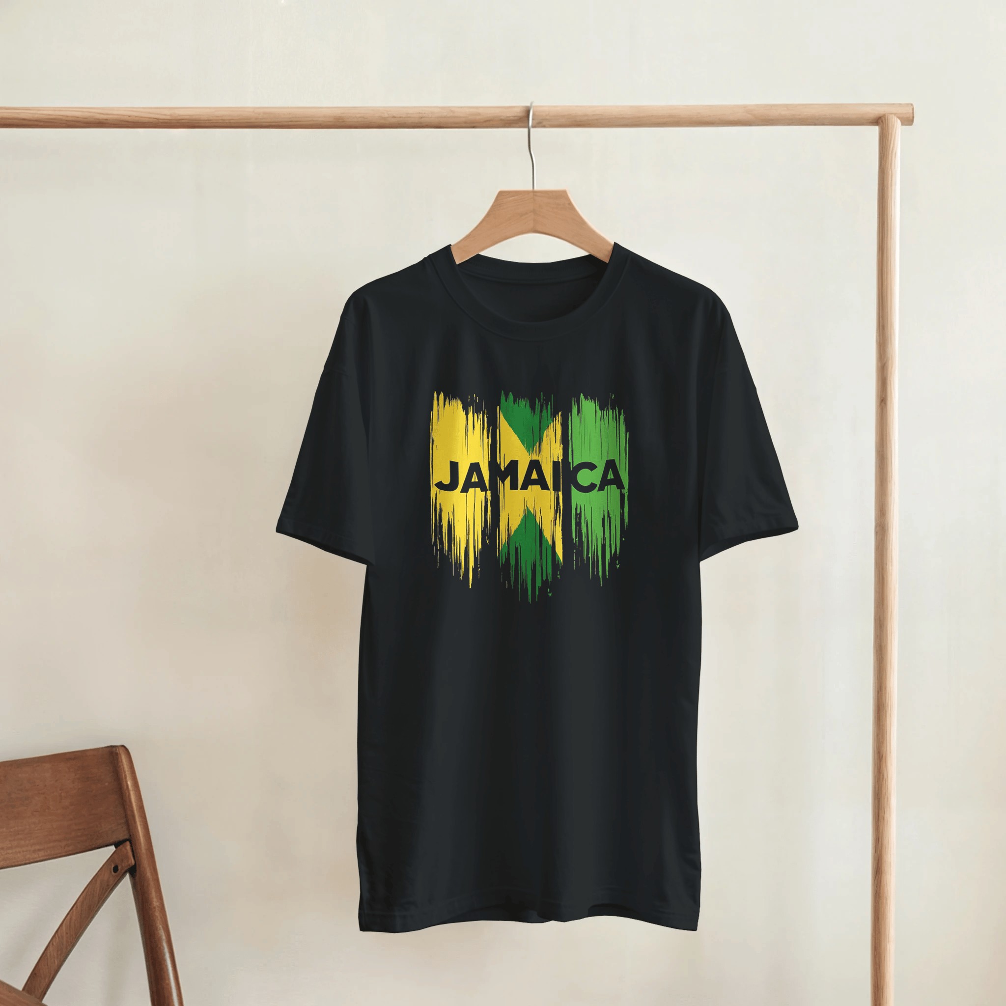 Stylish3Tees.com Print Material Raw Unfiltered Jamaica Heavyweight Unisex Crewneck T-shirt