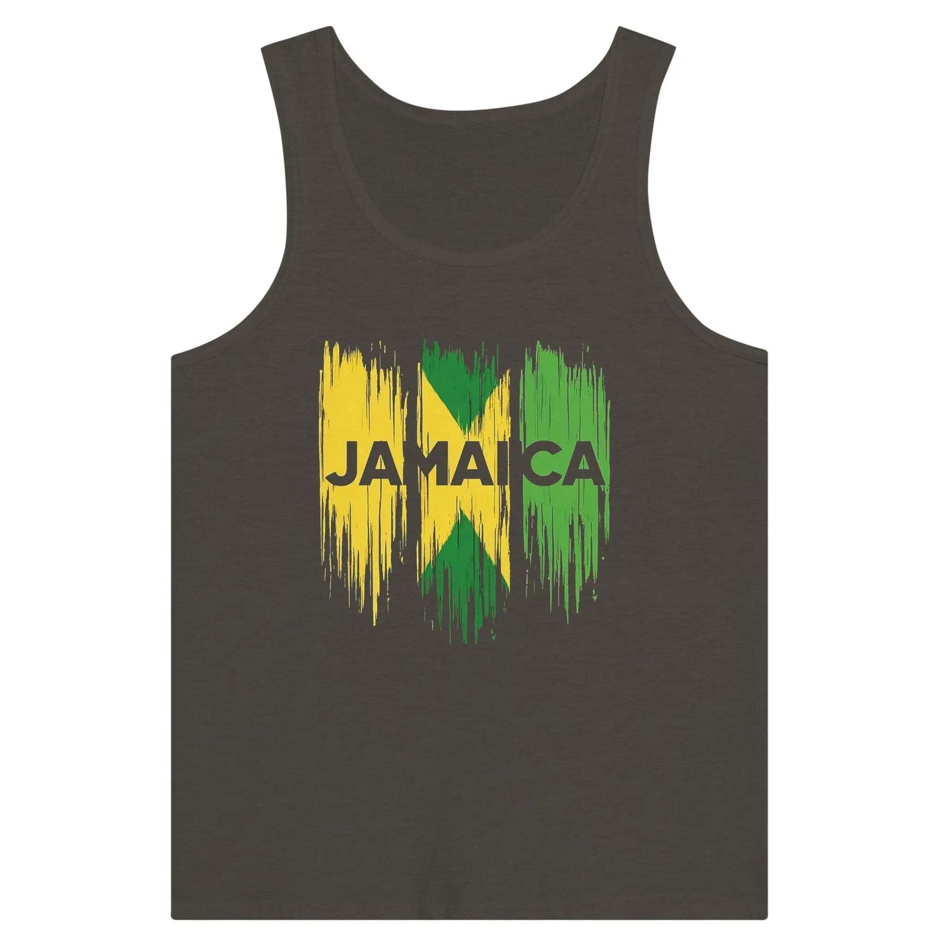 Stylish3Tees.com Print Material Triblend Black Heather / S Raw Unfiltered Jamaica Premium Unisex Tank Top