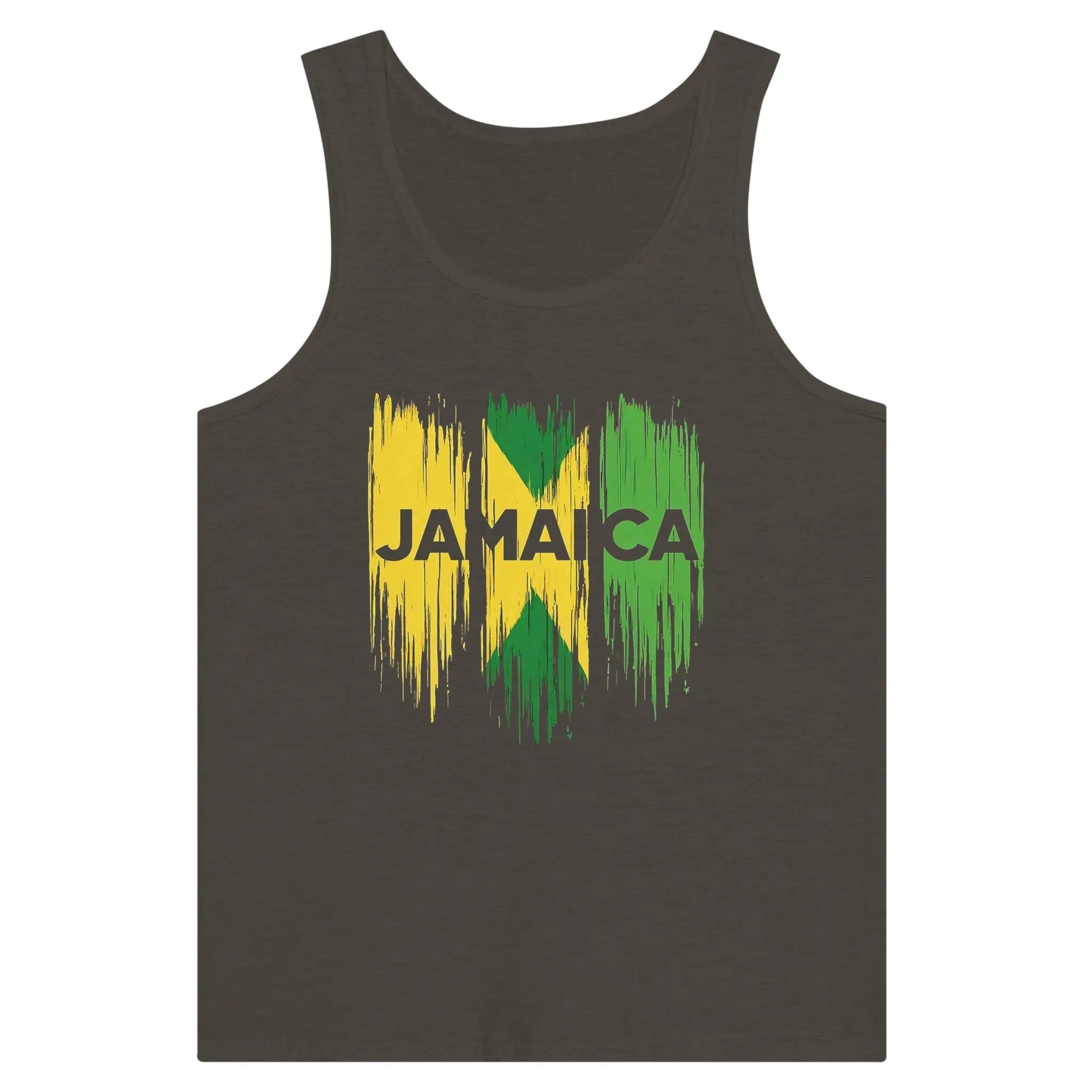 Stylish3Tees.com Print Material Triblend Black Heather / S Raw Unfiltered Jamaica Premium Unisex Tank Top