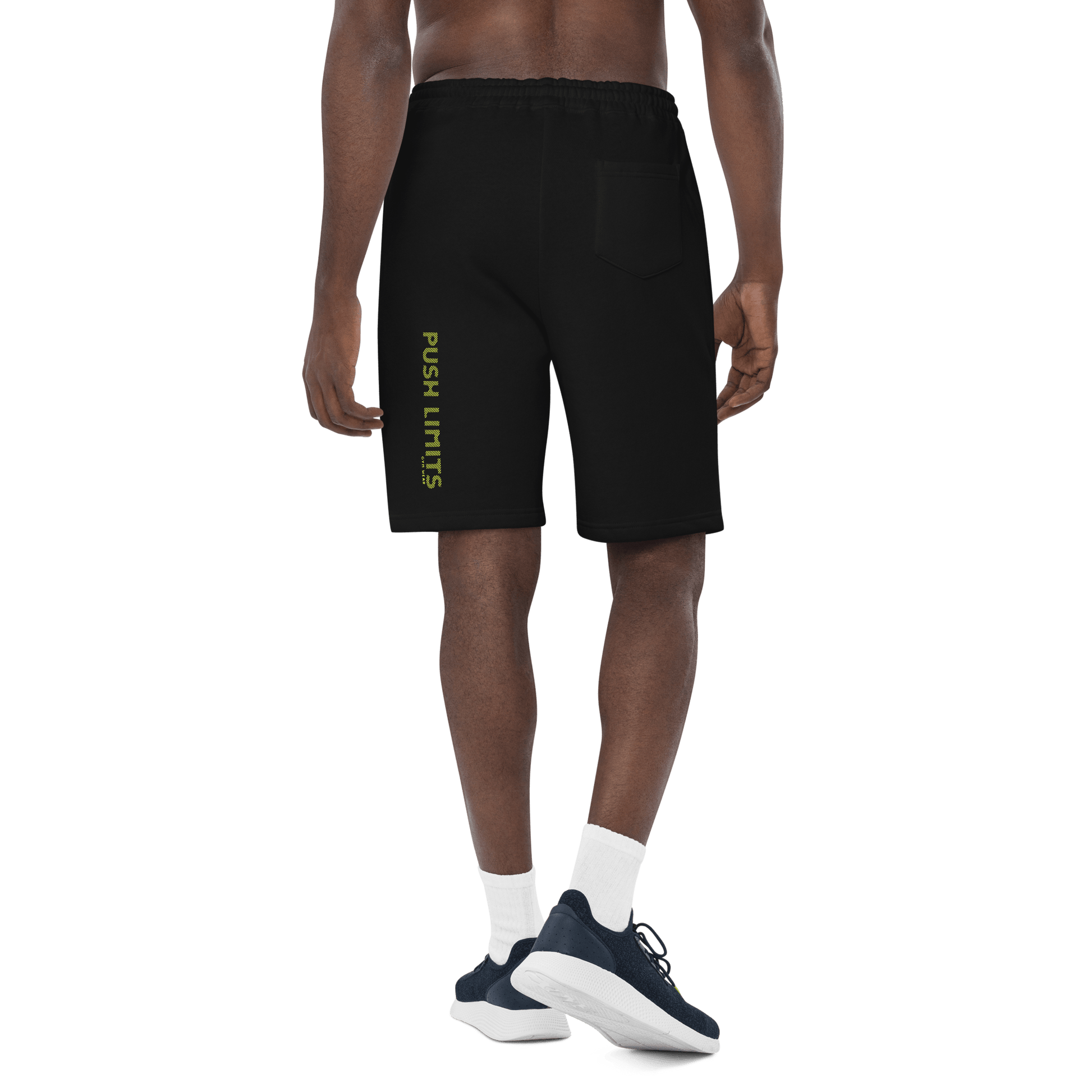 Stylish3Tees.com Push Limits Embrace Progress Men's fleece shorts