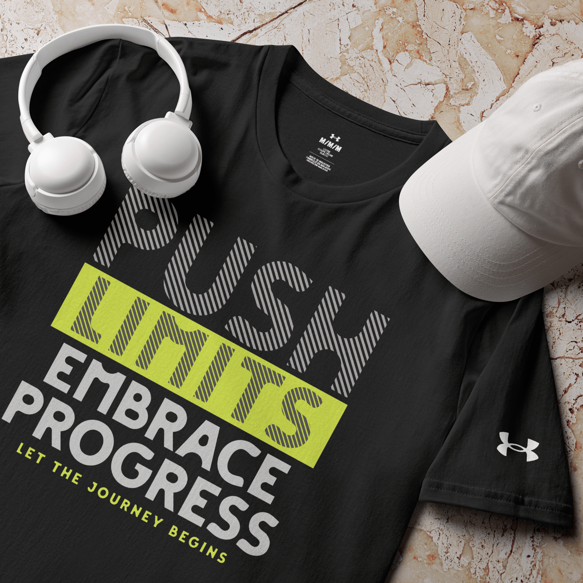 Stylish3Tees.com Push Limits Embrace Progress Under ArmourⓇ athletic t-shirt