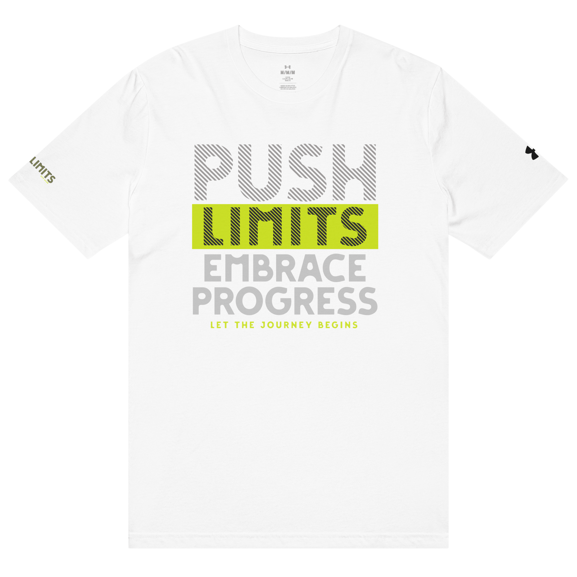 Stylish3Tees.com Push Limits Embrace Progress Under ArmourⓇ athletic t-shirt