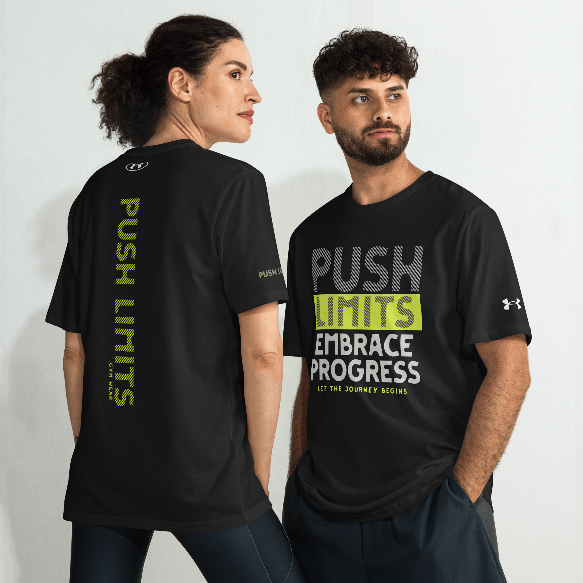 Stylish3Tees.com Push Limits Embrace Progress Under ArmourⓇ athletic t-shirt