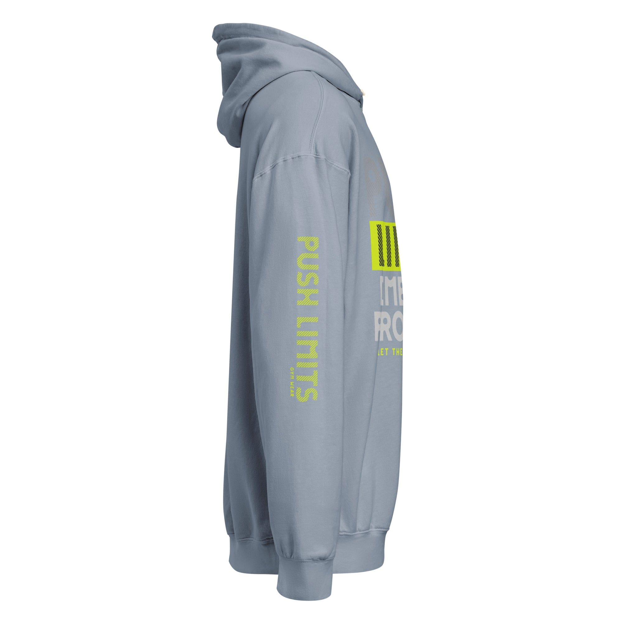 Stylish3Tees.com Push Limits Embrace Progress Unisex garment-dyed lightweight hoodie