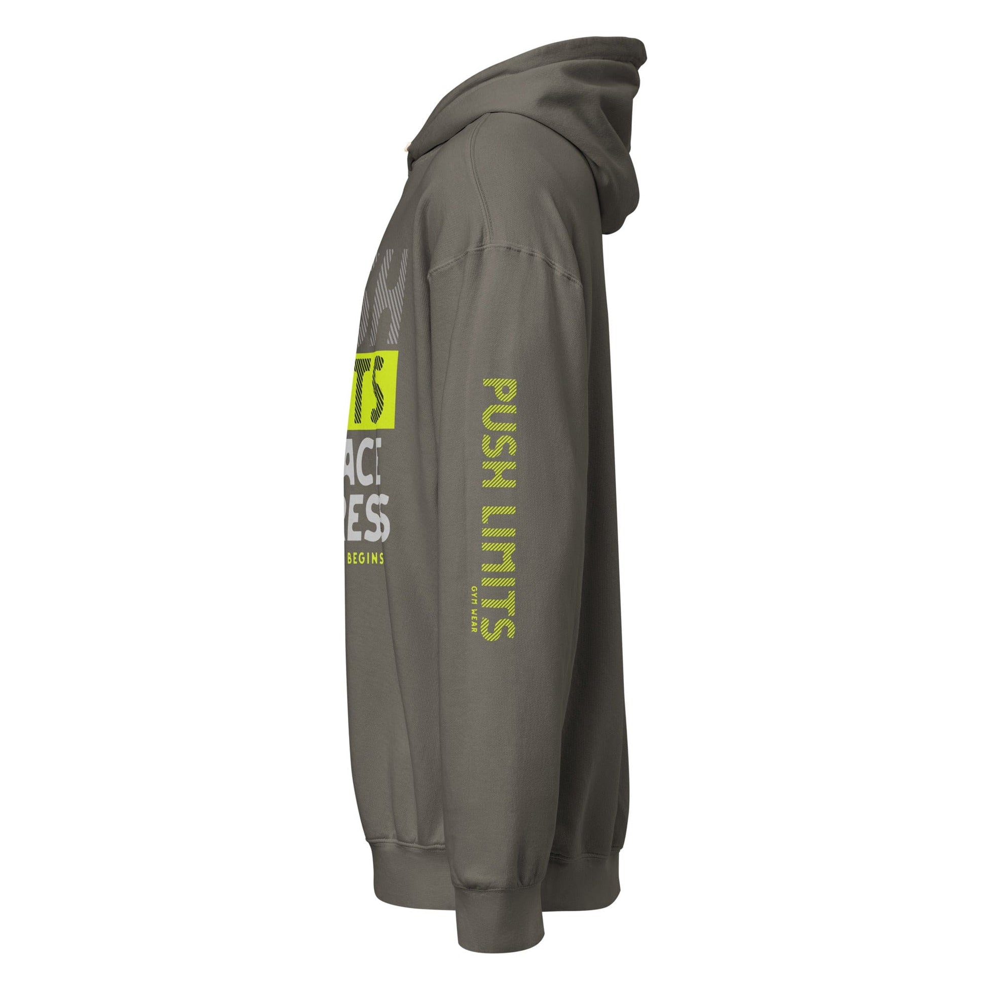 Stylish3Tees.com Push Limits Embrace Progress Unisex garment-dyed lightweight hoodie