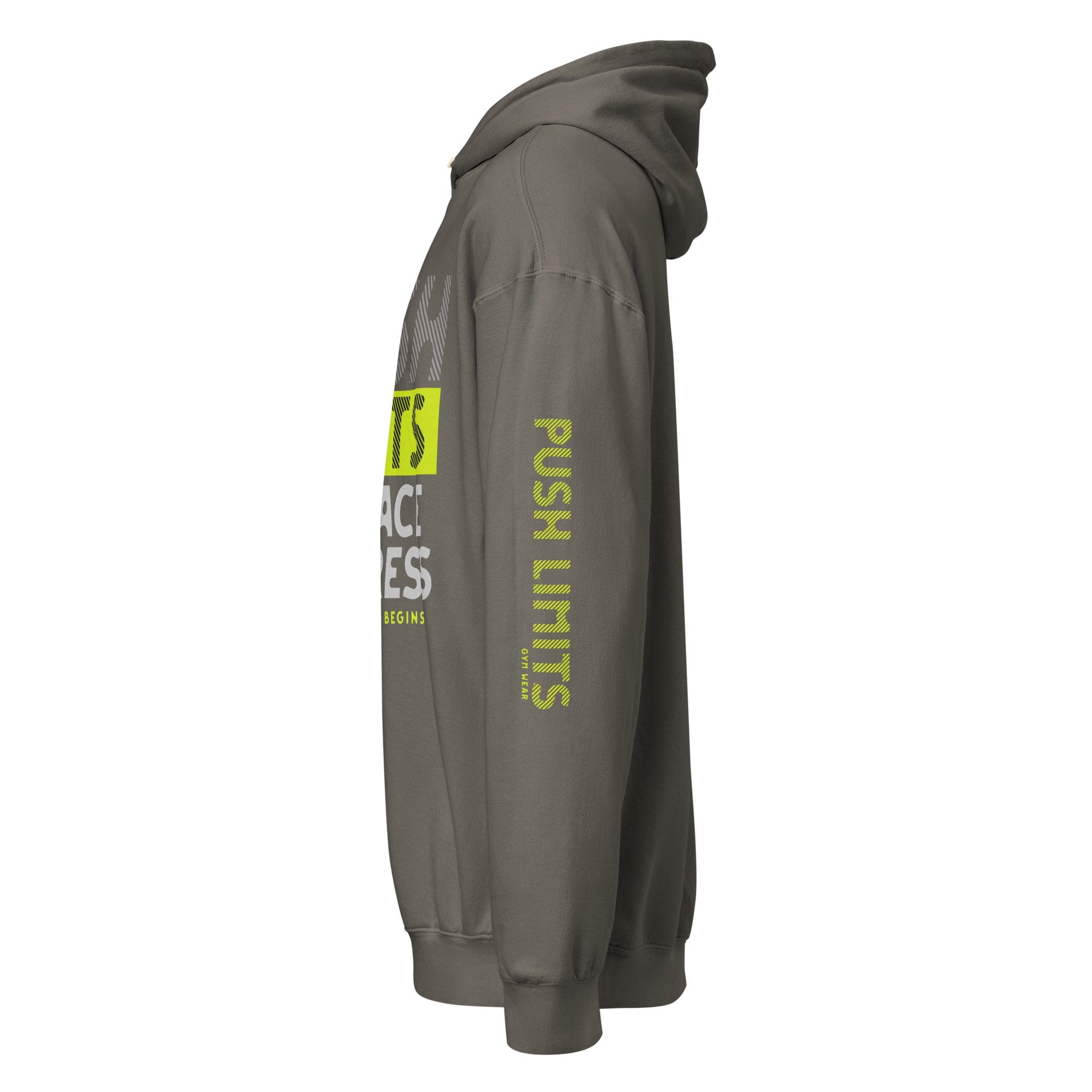 Stylish3Tees.com Push Limits Embrace Progress Unisex garment-dyed lightweight hoodie