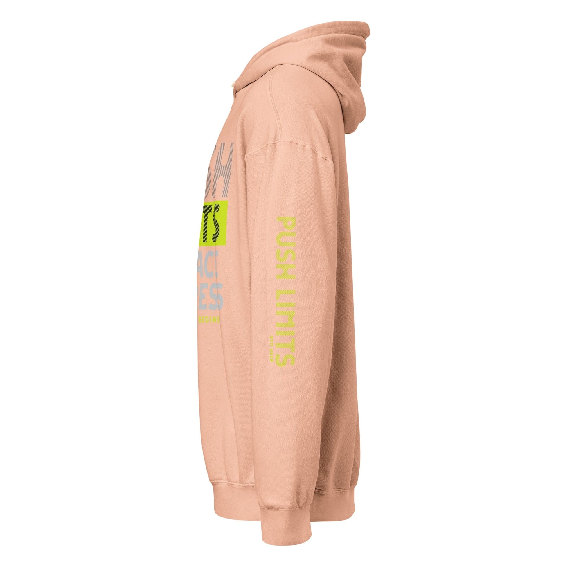 Stylish3Tees.com Push Limits Embrace Progress Unisex garment-dyed lightweight hoodie