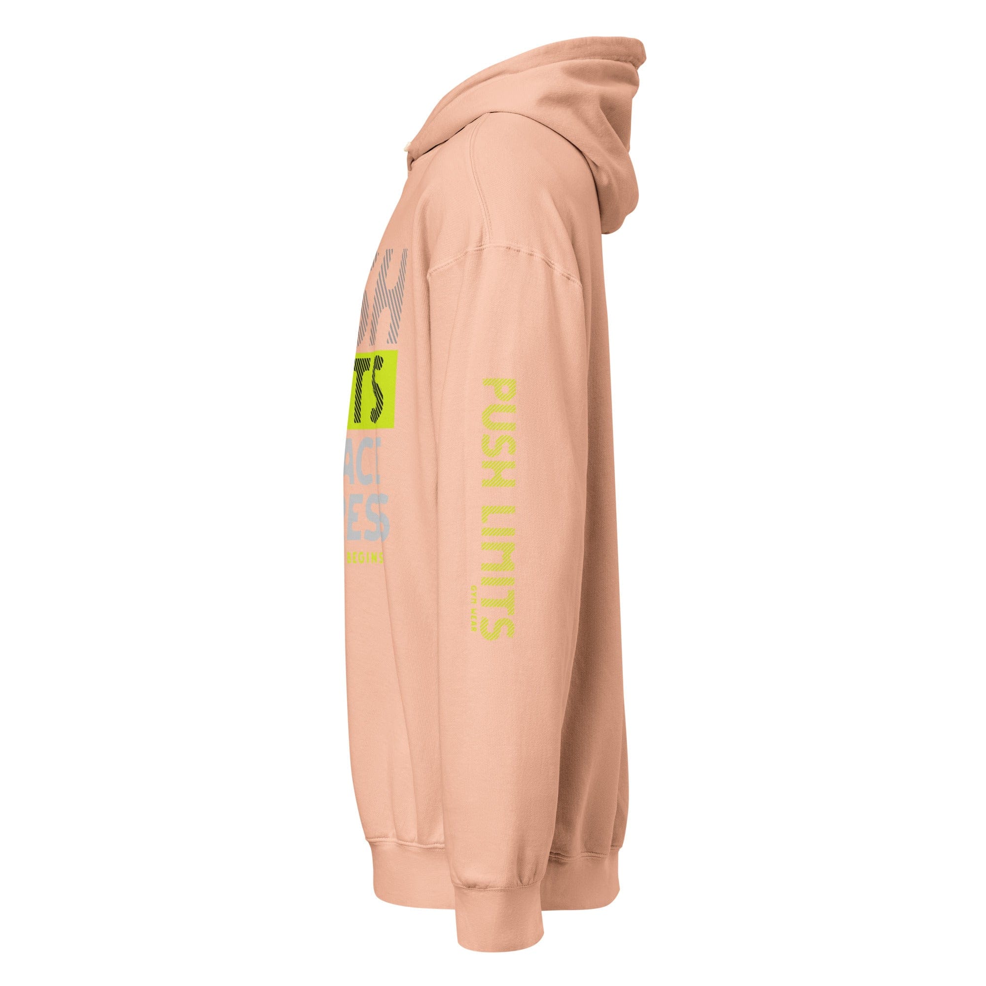 Stylish3Tees.com Push Limits Embrace Progress Unisex garment-dyed lightweight hoodie