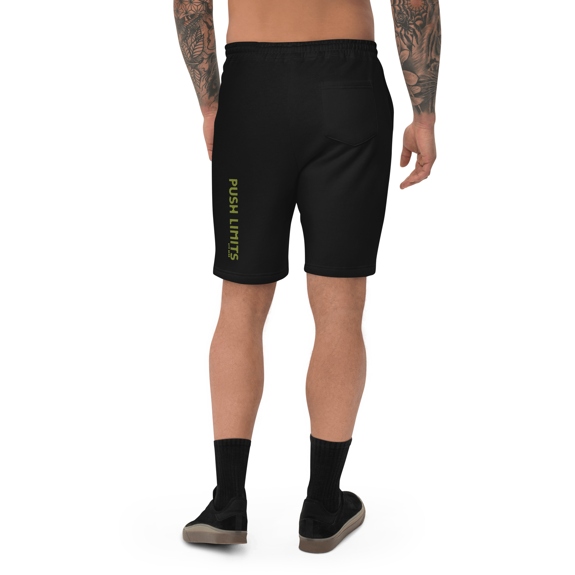 Stylish3Tees.com Push Limits Men's fleece shorts